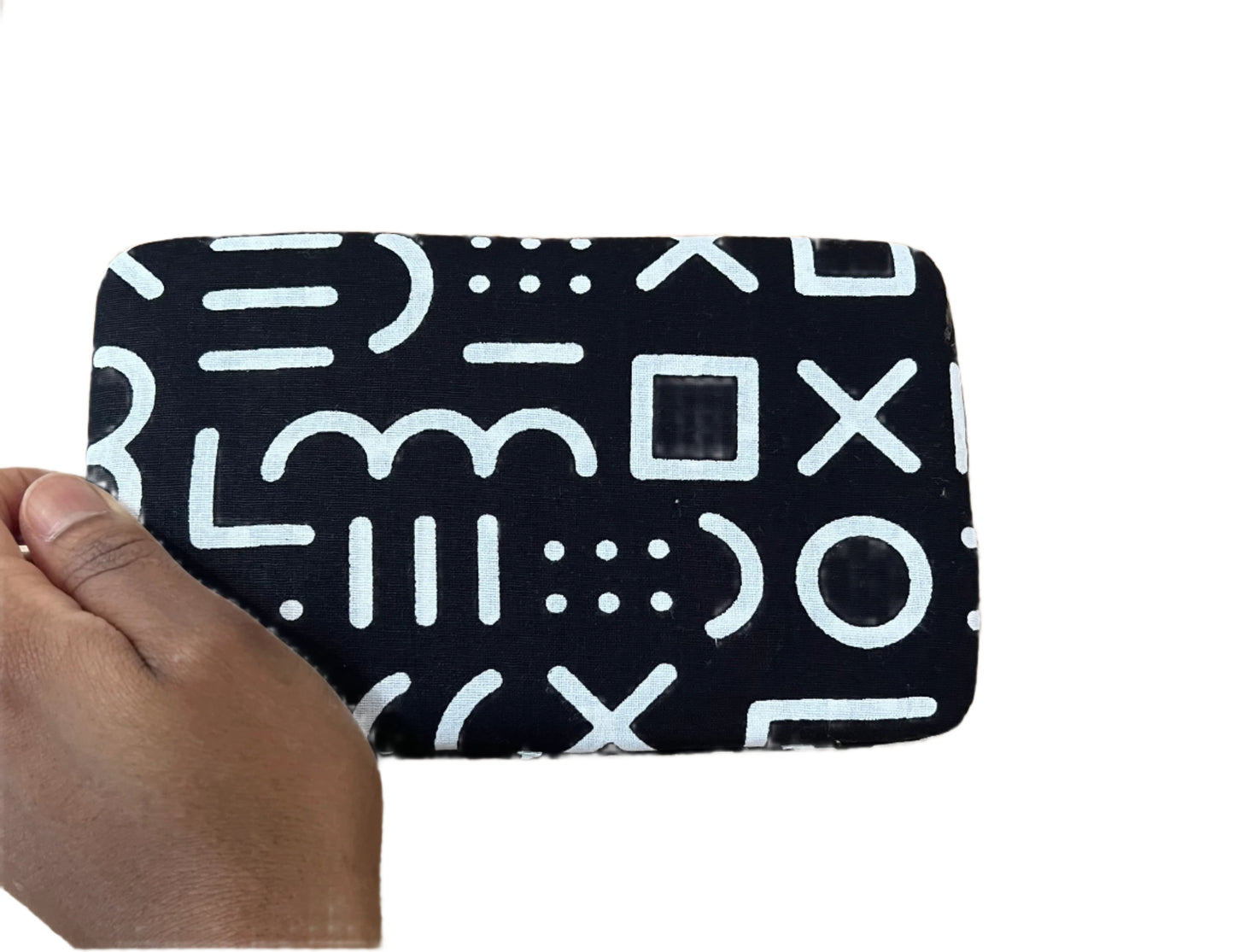 Black and white female wallet
