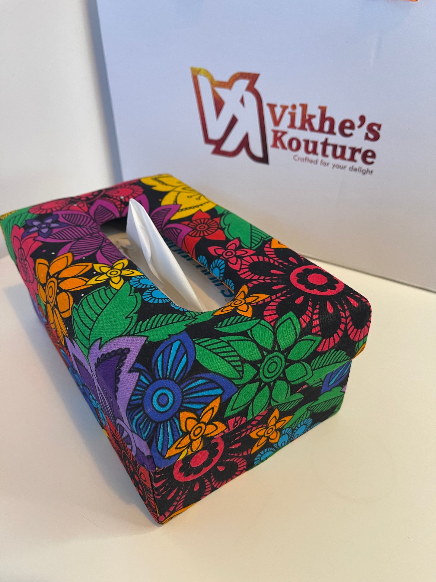 African print Tissue Box