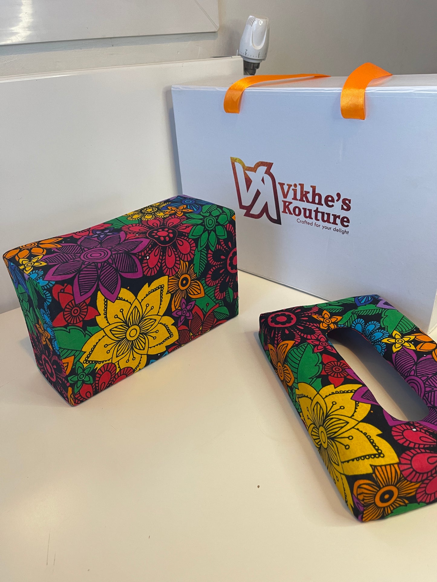African print Tissue Box