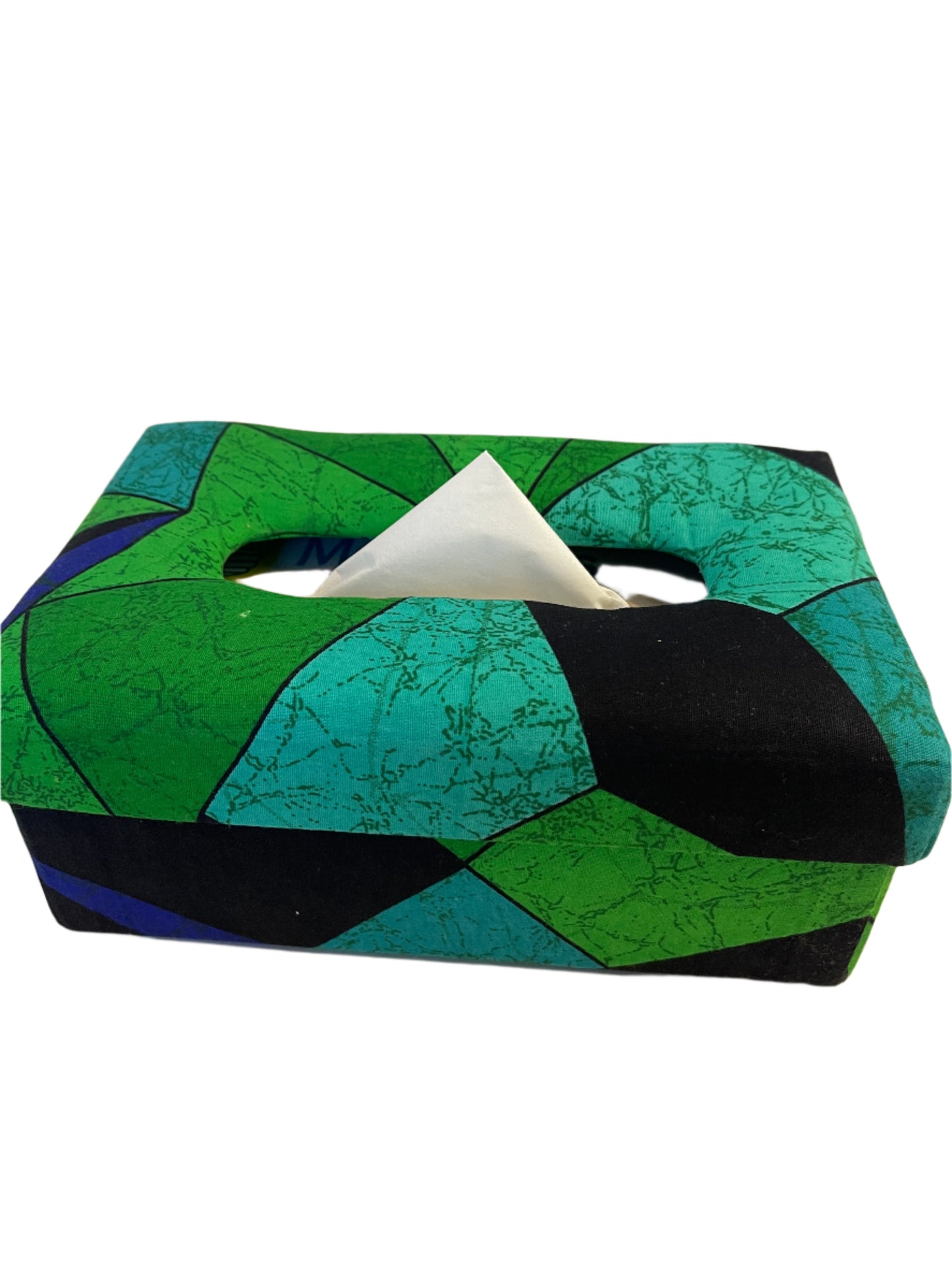 African Print Tissue Box