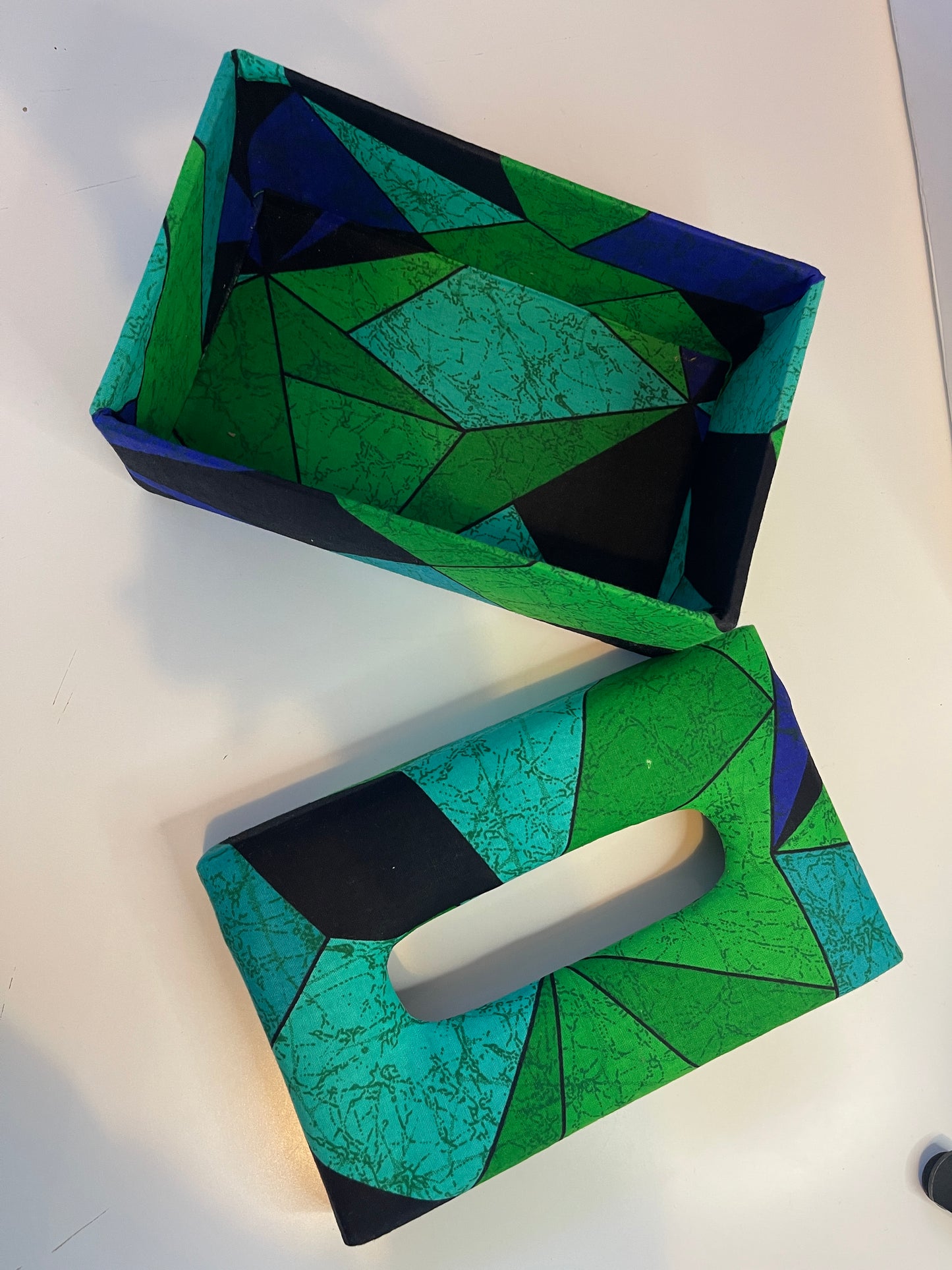 African Print Tissue Box