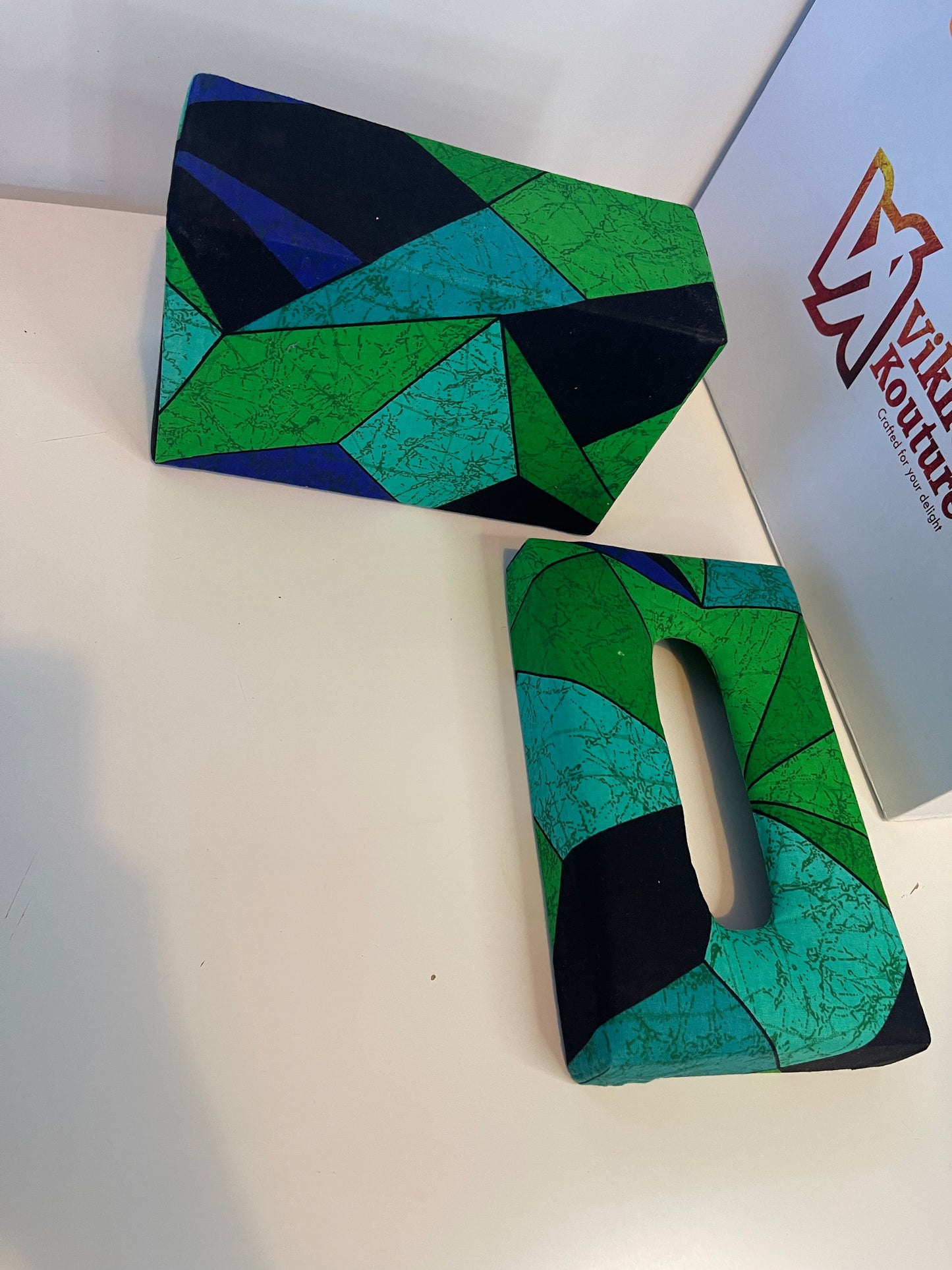 African Print Tissue Box
