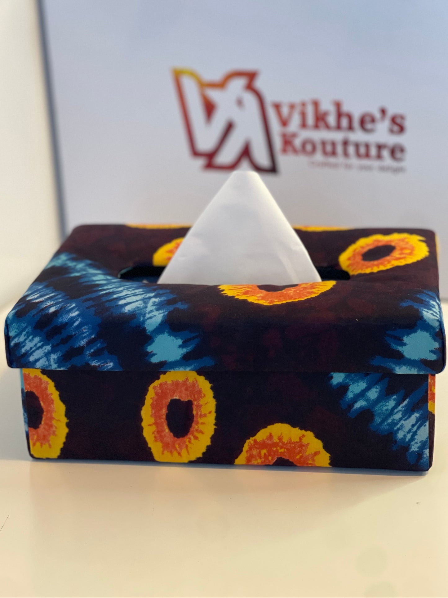 African Print Tissue Box