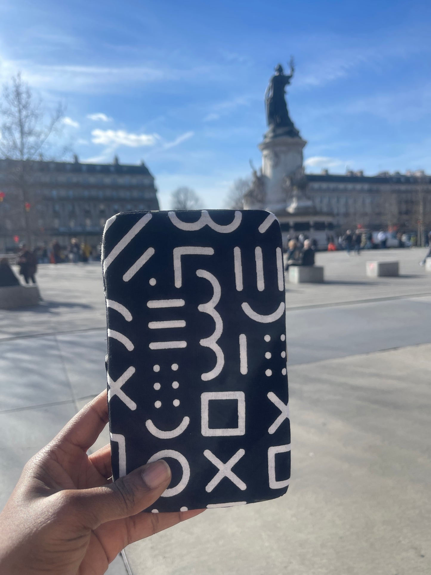 Black and white female wallet
