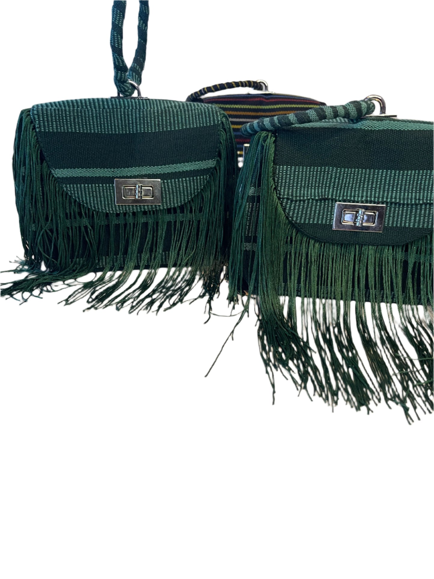 Green Fringe Bag