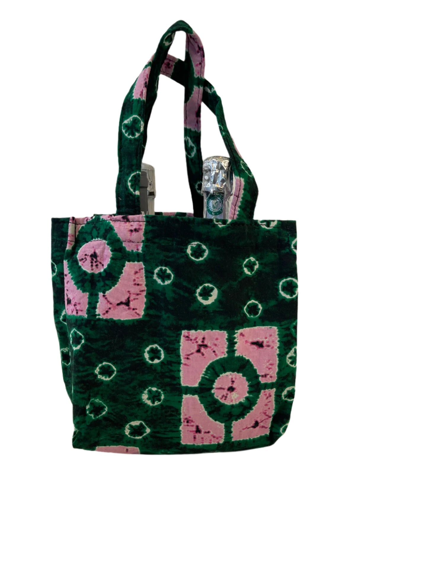 Green Wine Bag for Four Bottles