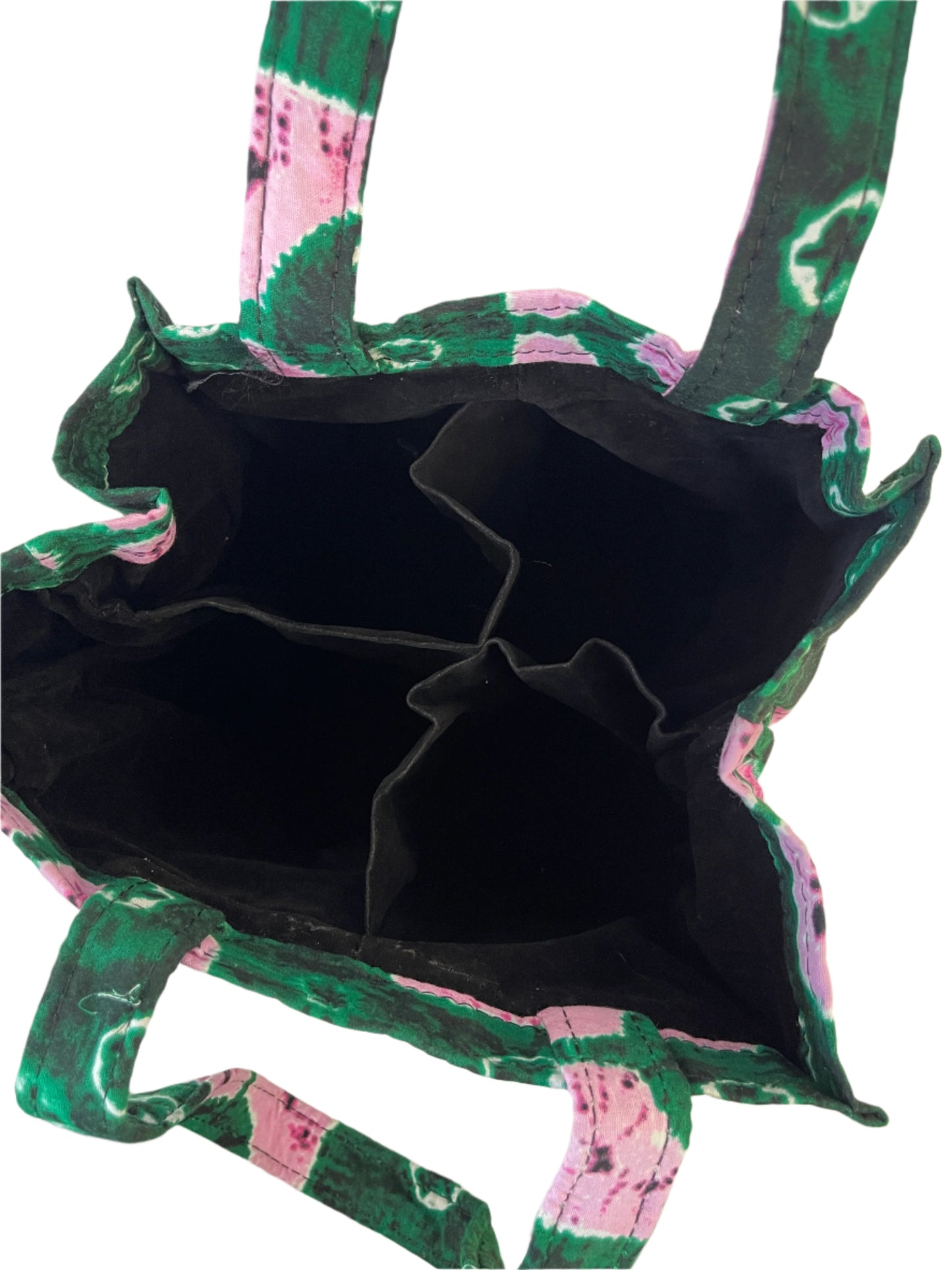 Green Wine Bag for Four Bottles