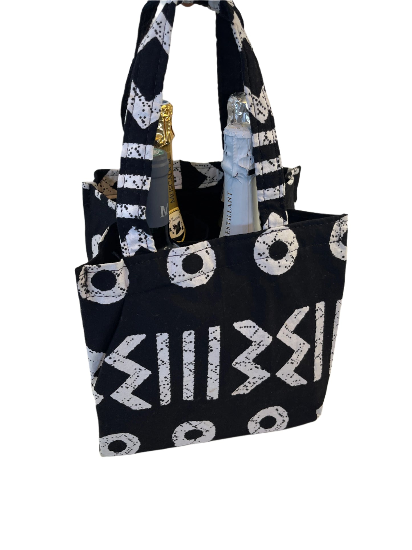 Black Wine Bag for Four Bottles