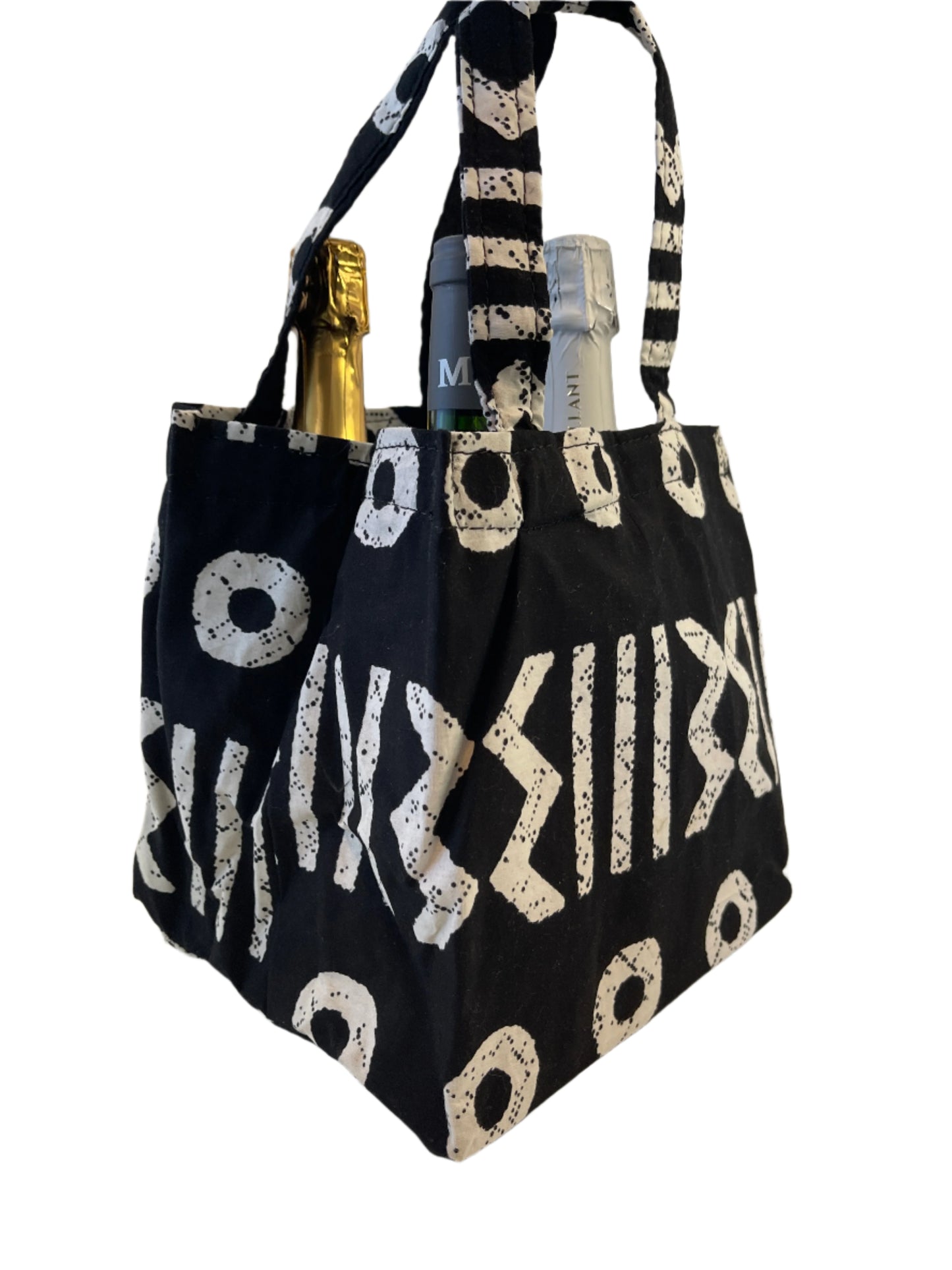 Black Wine Bag for Four Bottles