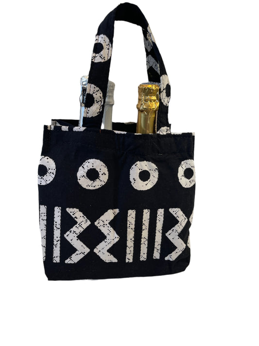 Black Wine Bag for Four Bottles
