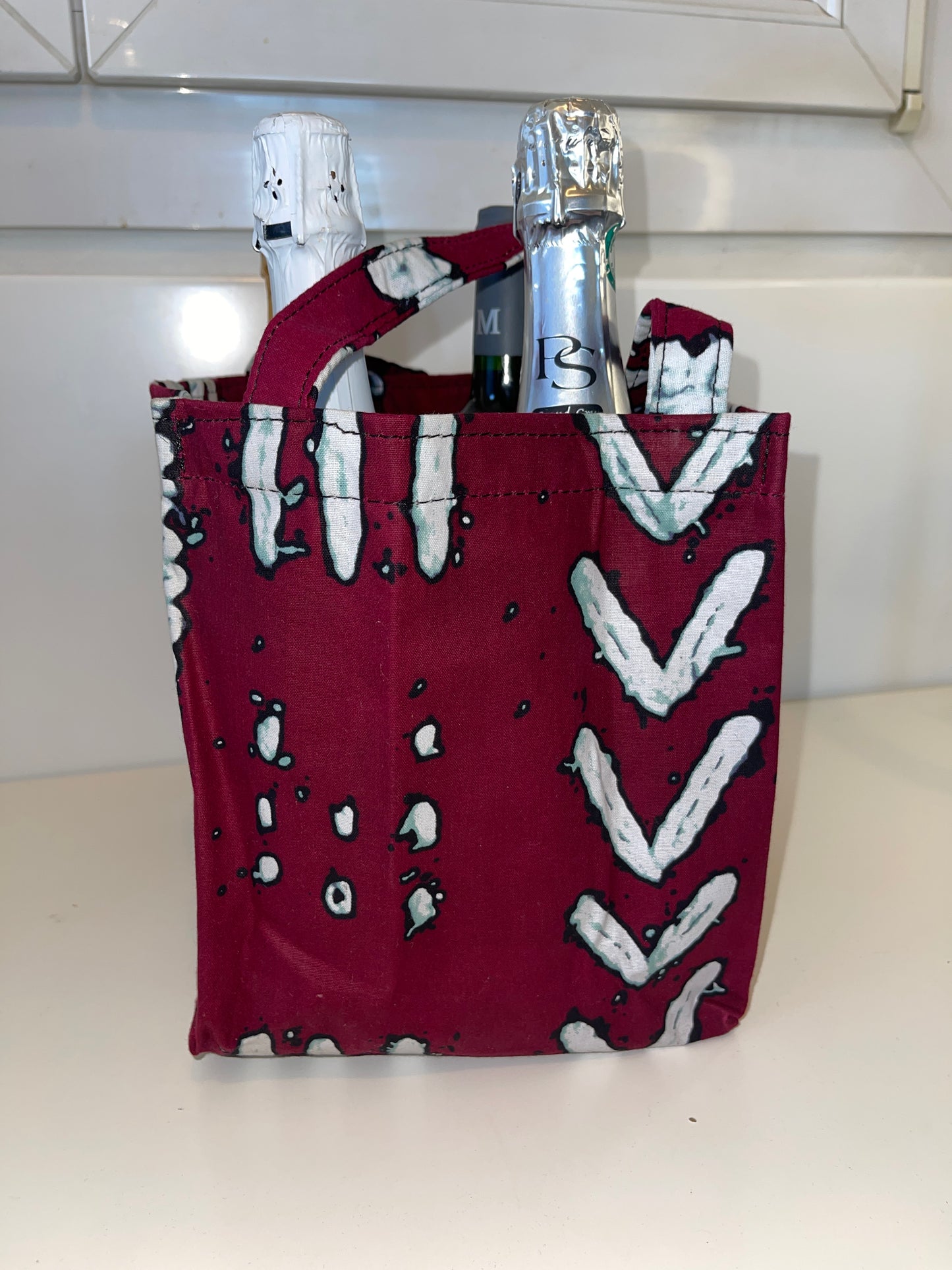 Red Wine Bag for Four Bottles