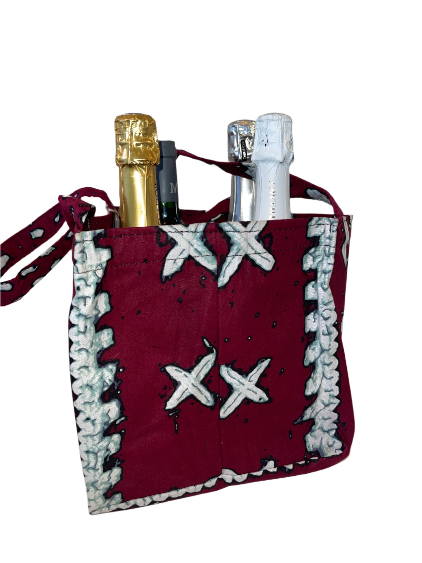 Red Wine Bag for Four Bottles