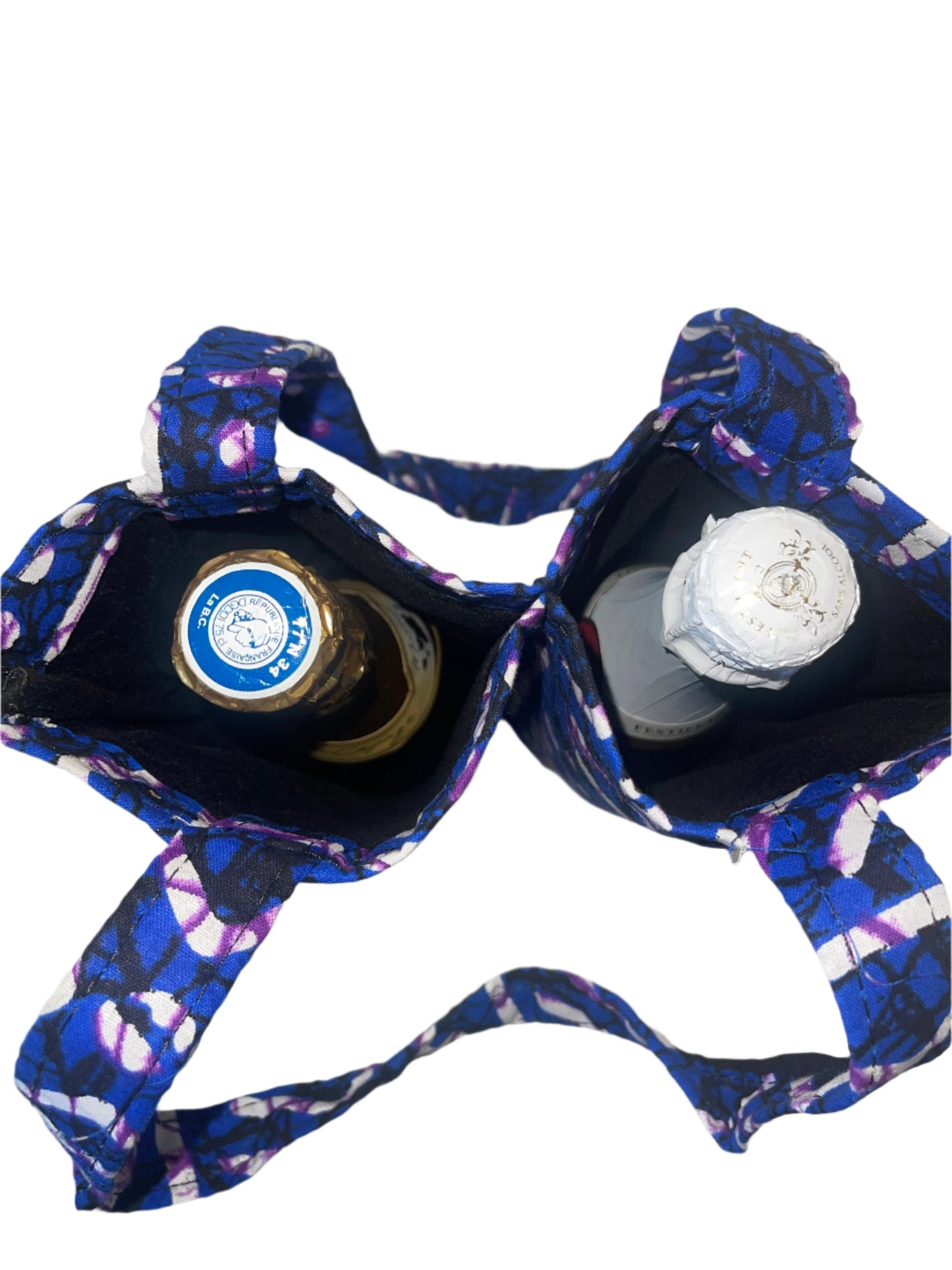 Blue Wine Bag for Two Bottles.