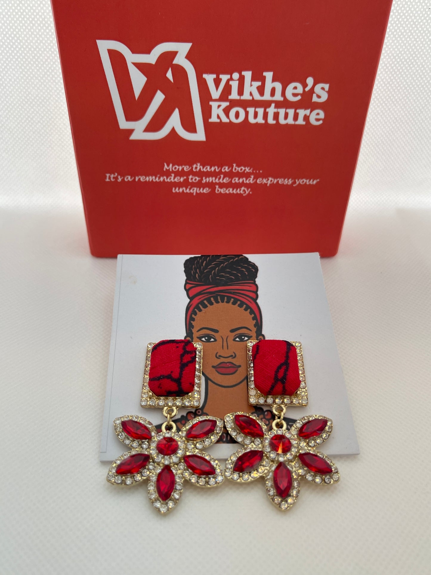 STAR Earring (red)