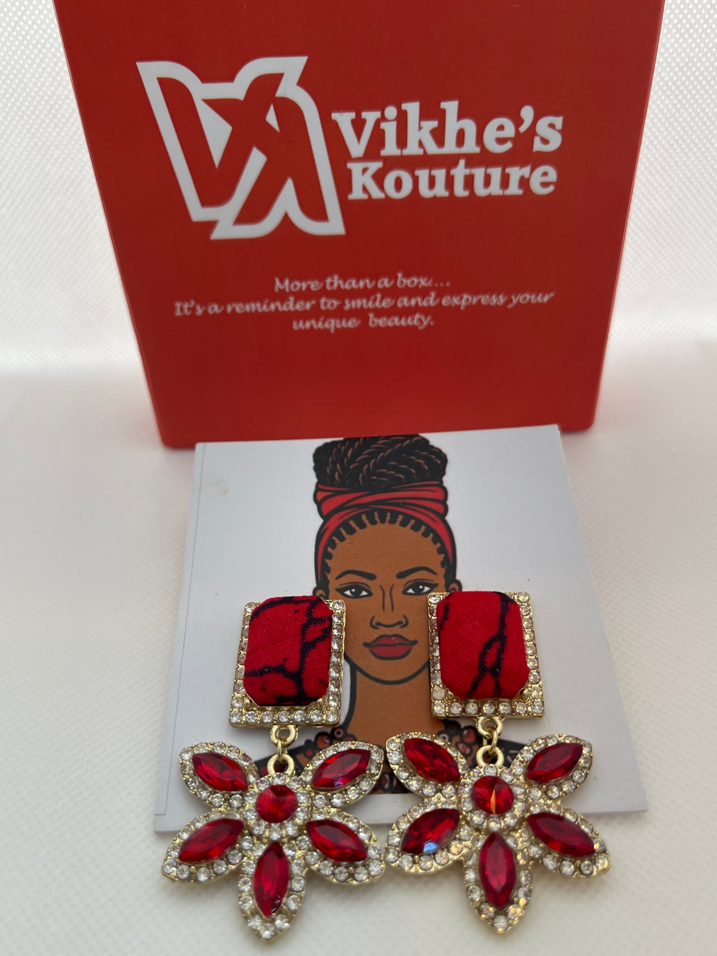 STAR Earring (red)