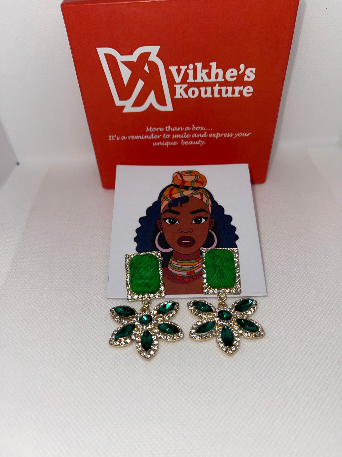 STAR Earring (green)