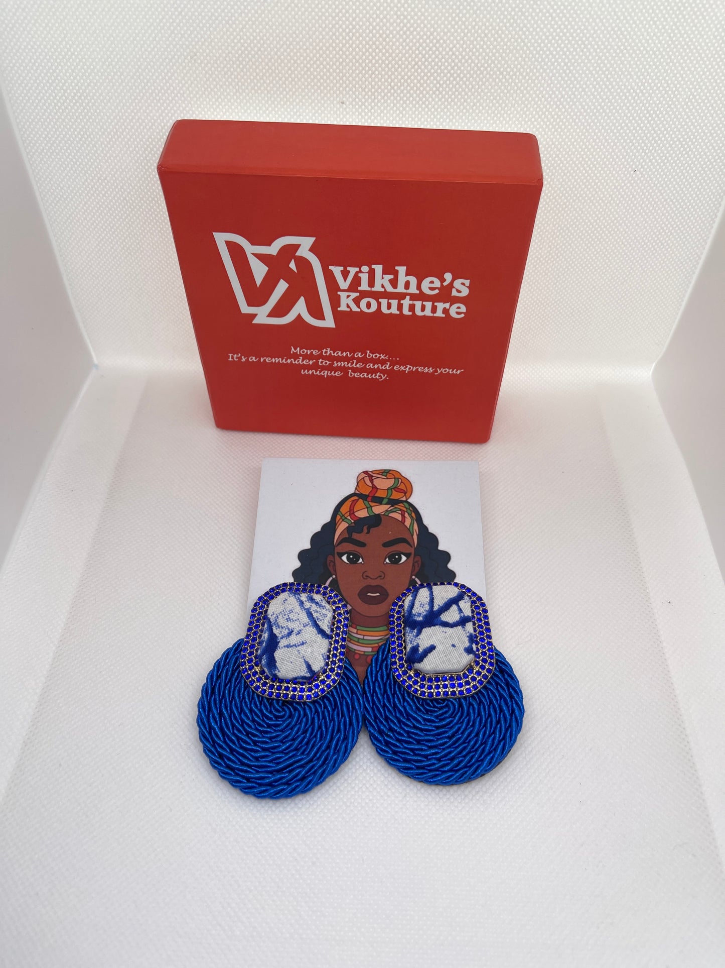 Jewel blue Earring