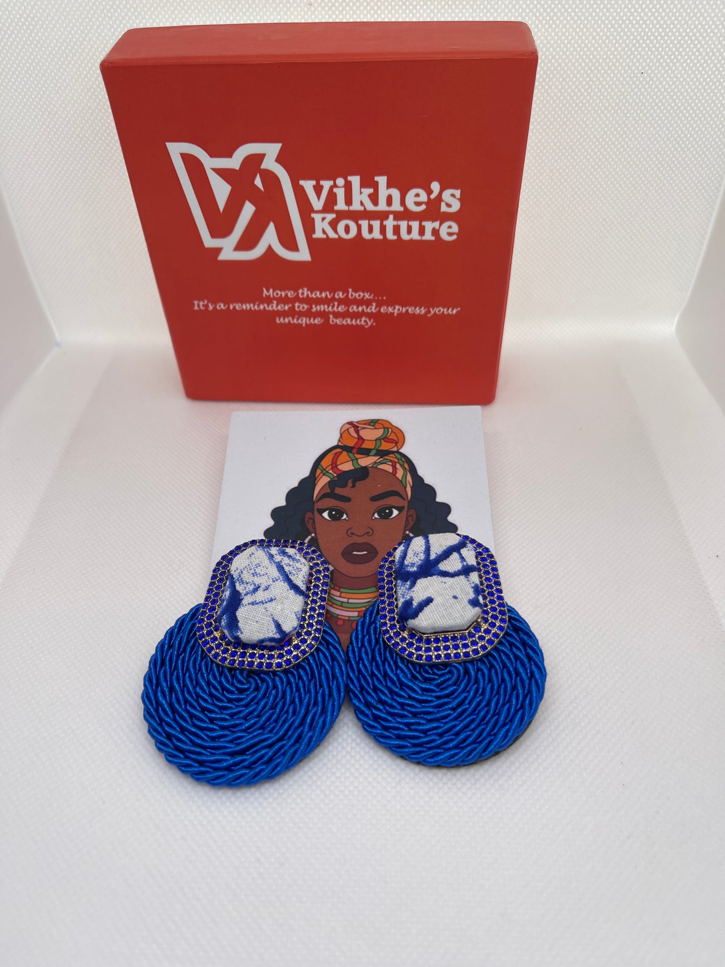 Jewel blue Earring