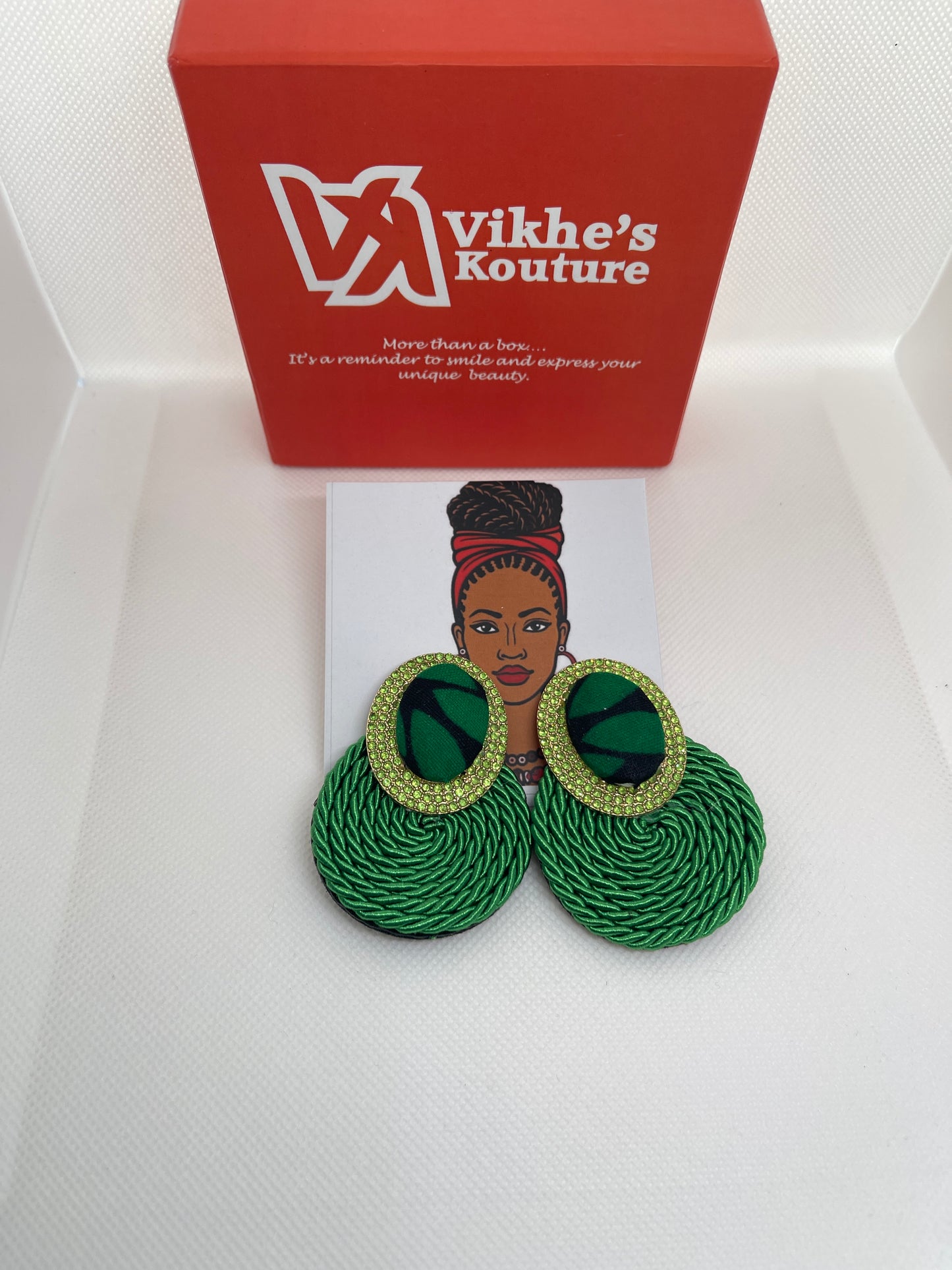 Jewel Green Earring