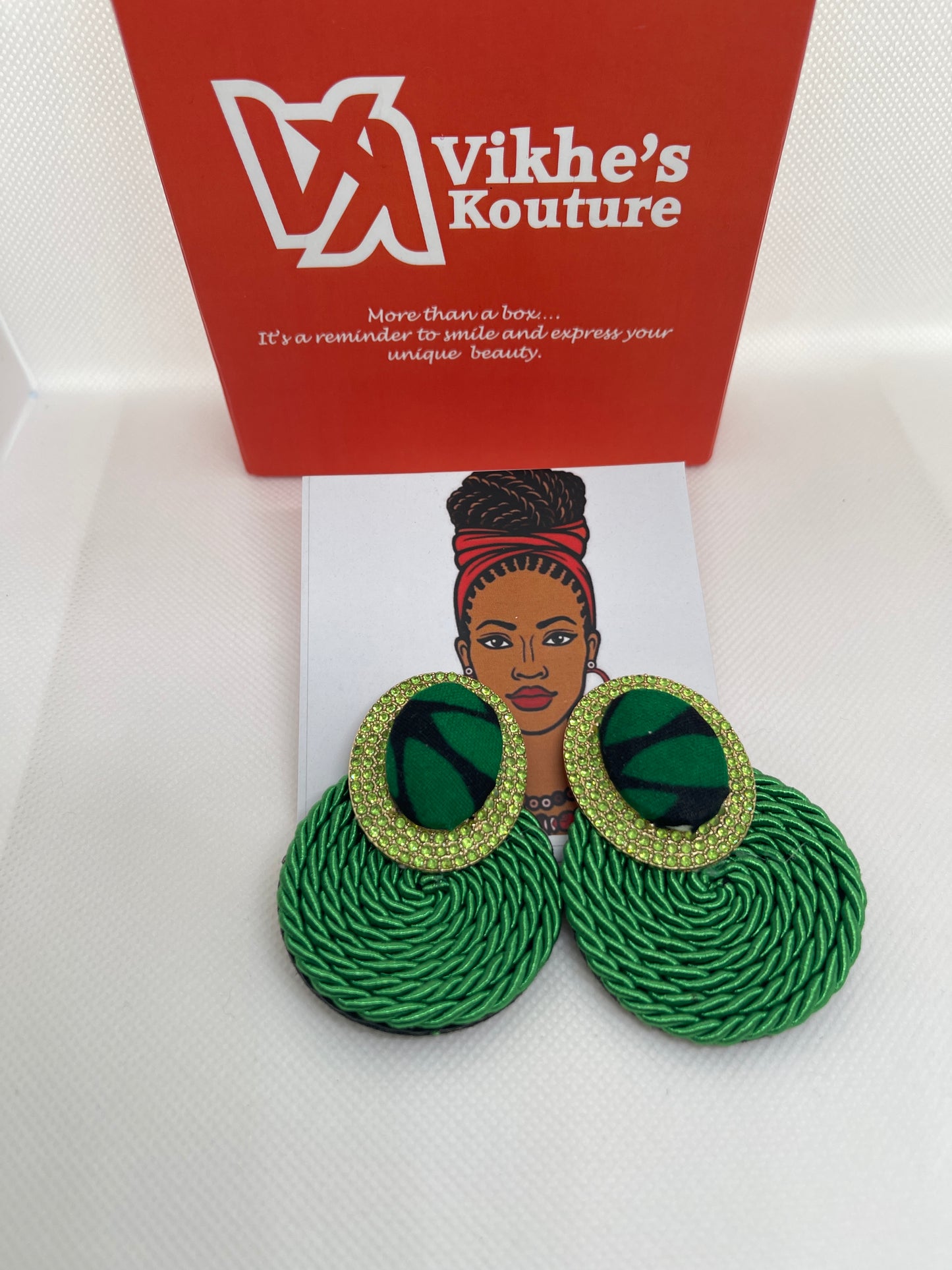 Jewel Green Earring