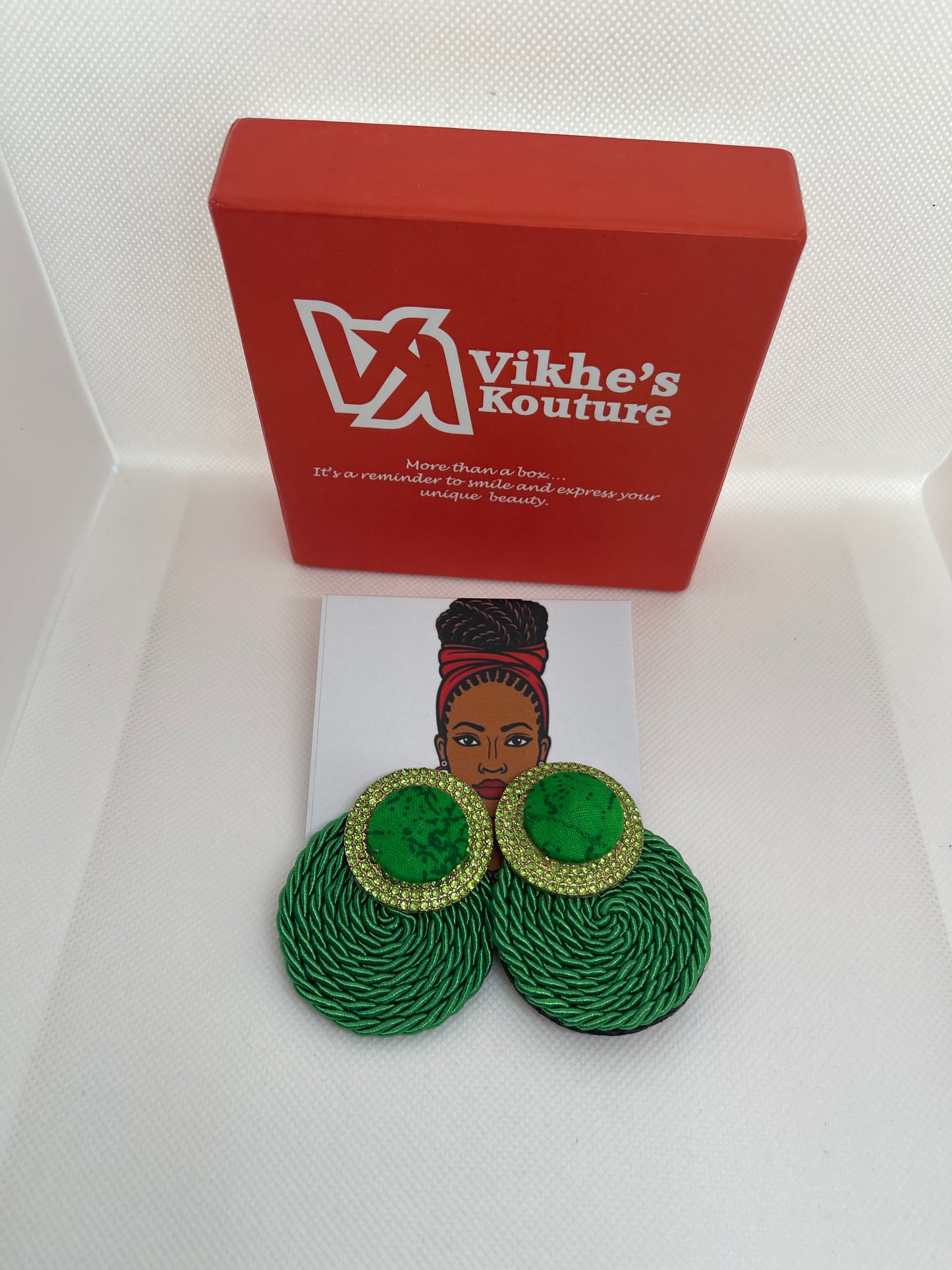 Jewel Green Earring