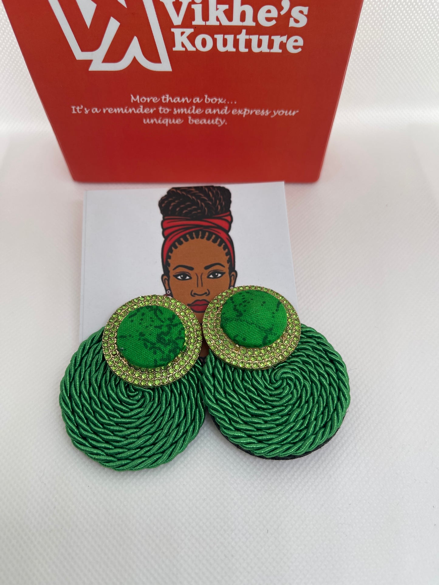 Jewel Green Earring