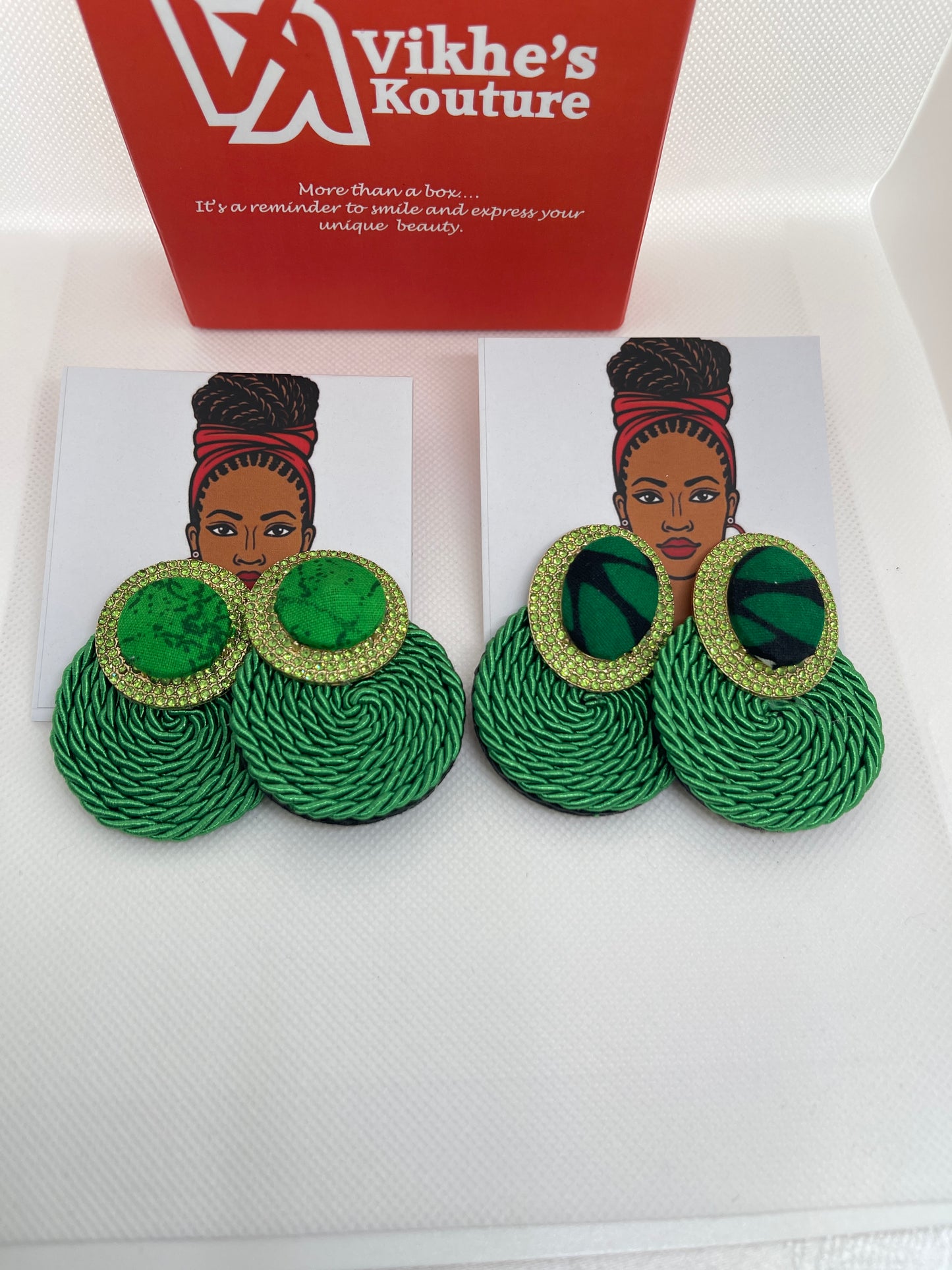 Jewel Green Earring