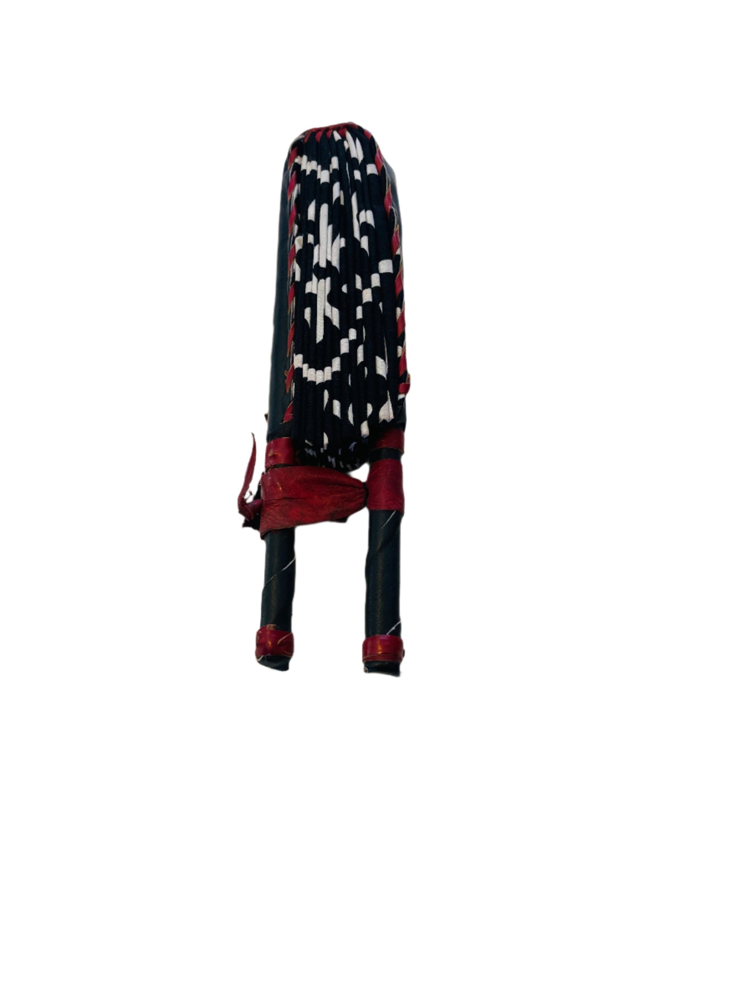 Harmattan Breeze Hand Fan (black and white)