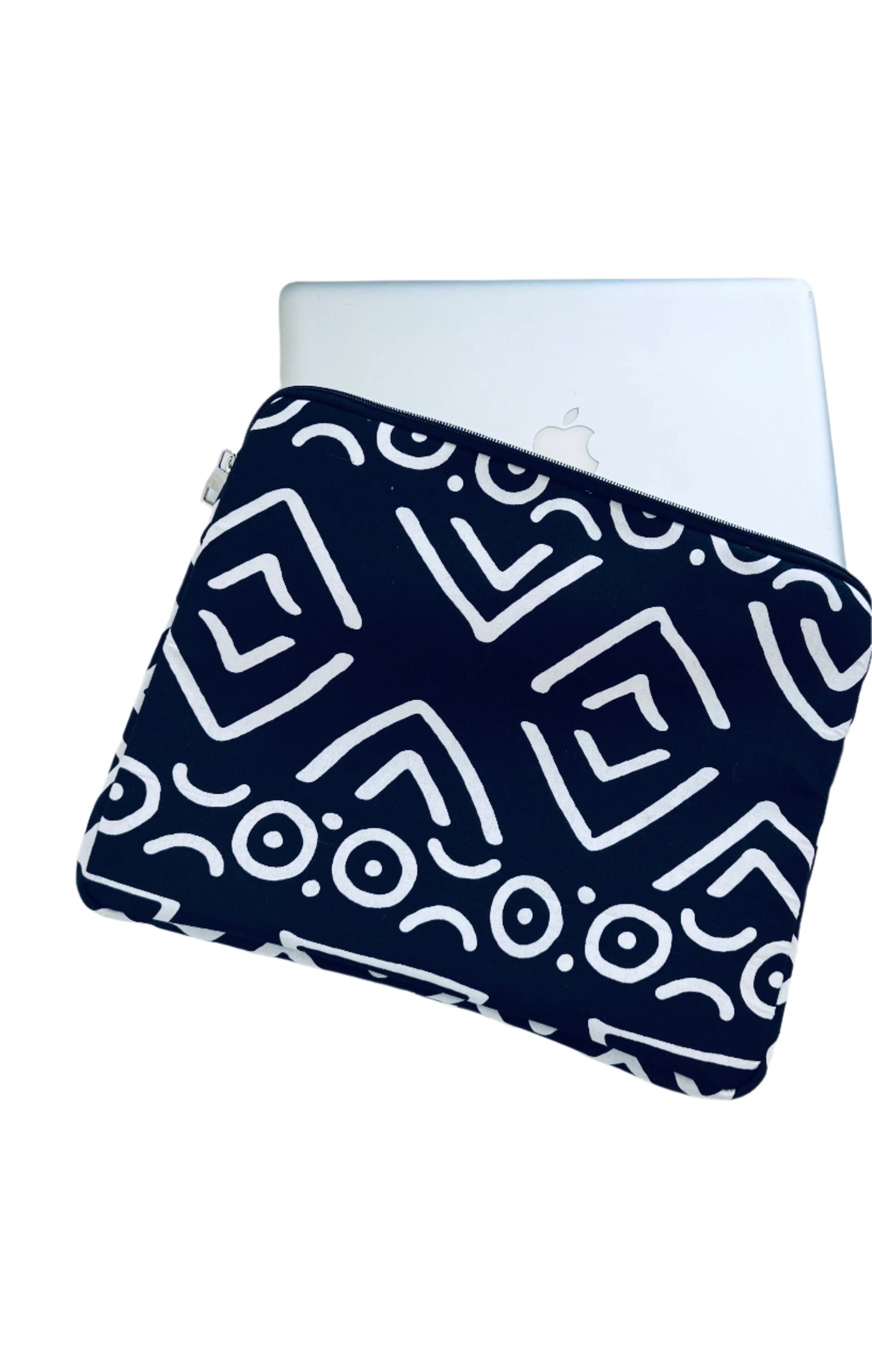 Black tribal print Laptop sleeve