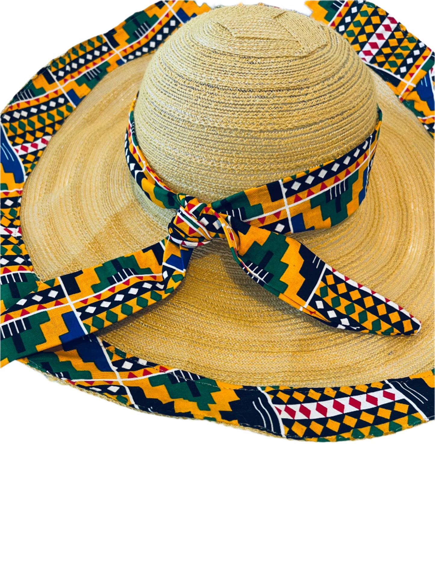 Kente Straw hat