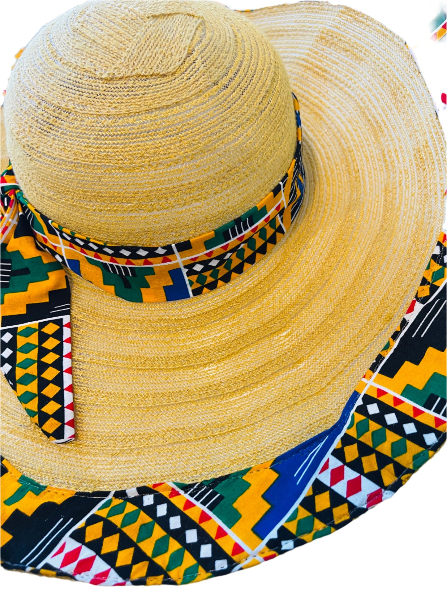 Kente Straw hat