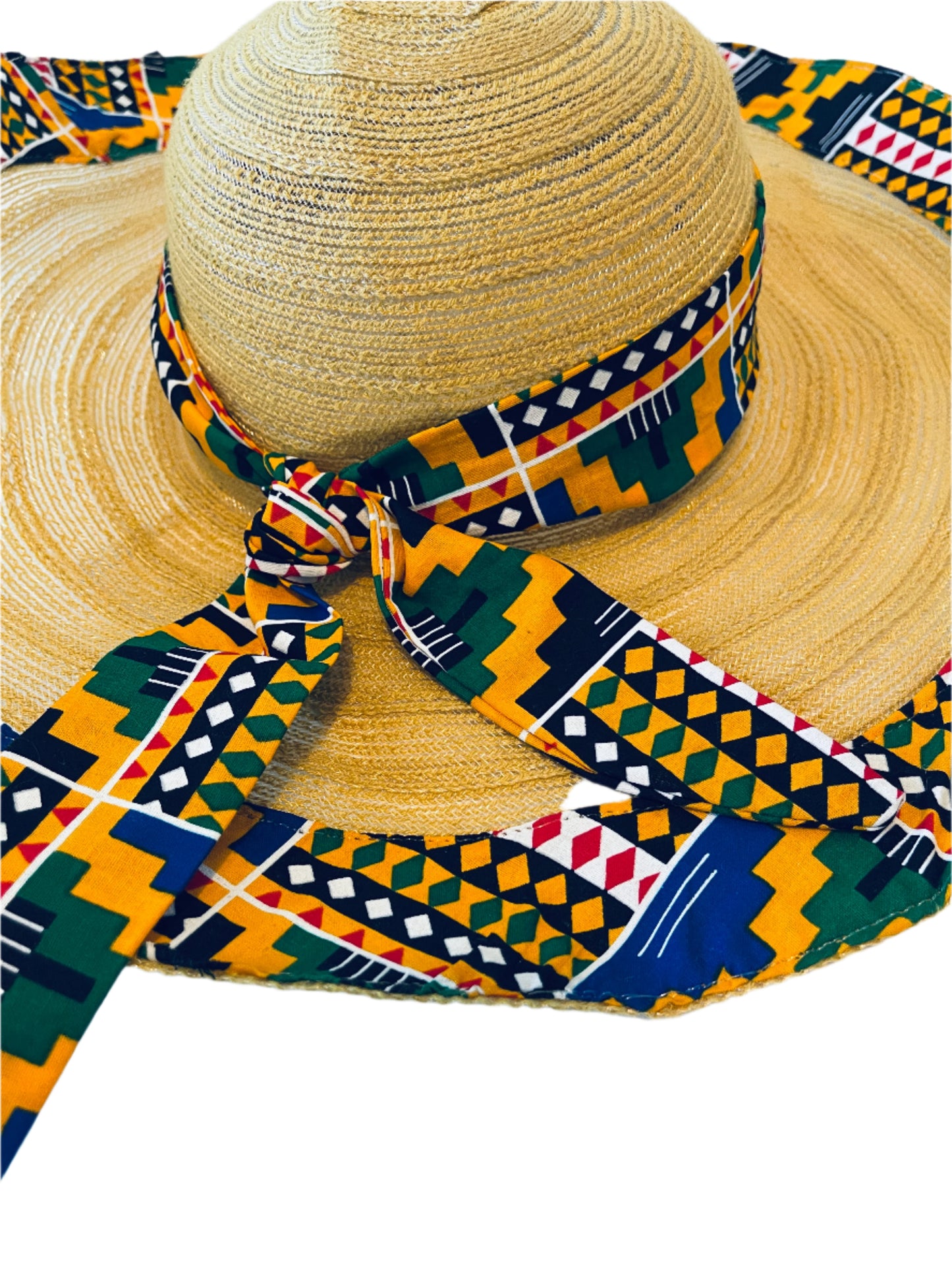 Kente Straw hat
