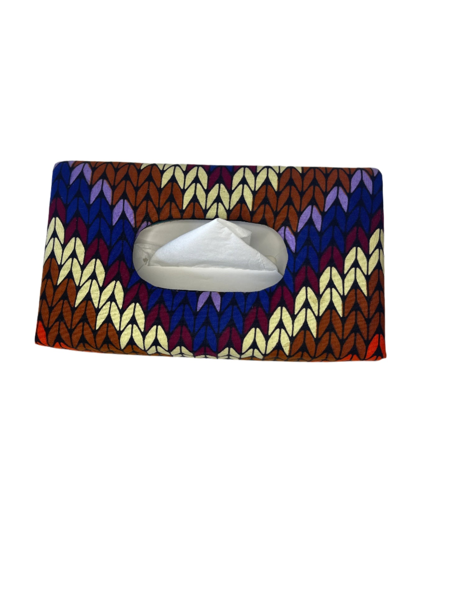African Print Tissue Box