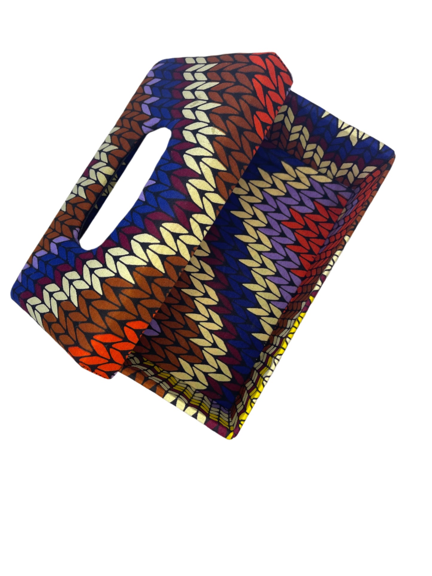 African Print Tissue Box