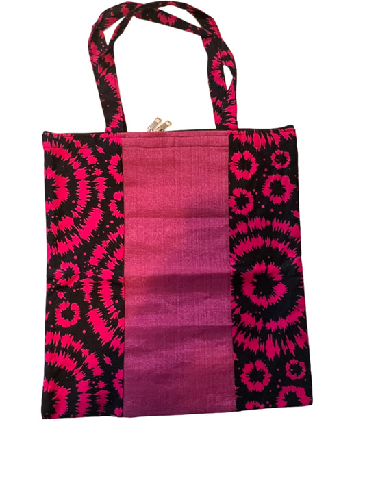 Aso-Oke mix Tote Bag