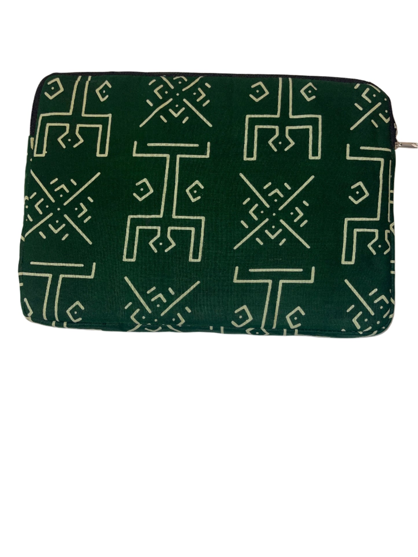 Green Tribal print Laptop sleeve