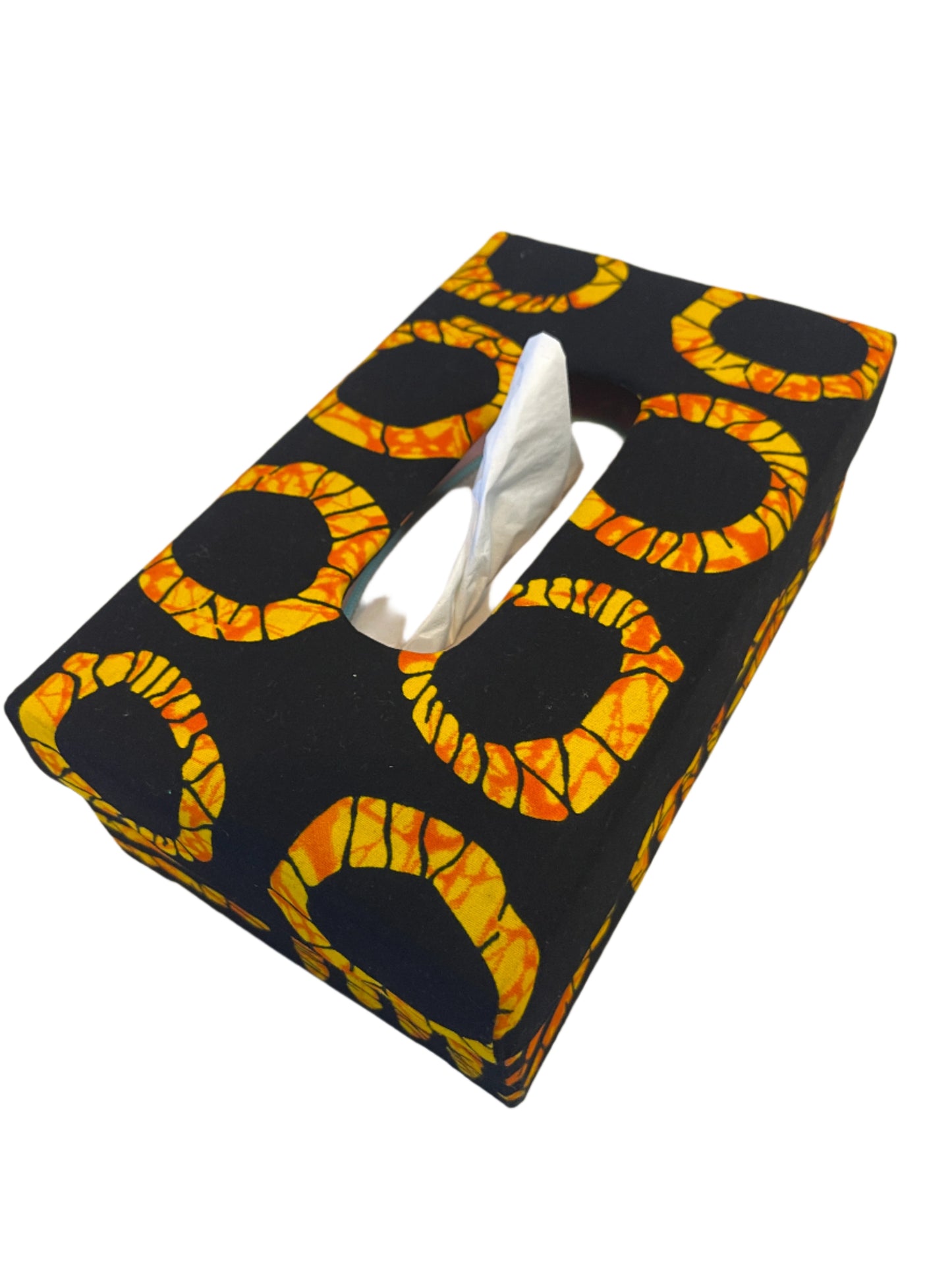 African Print Tissue Box