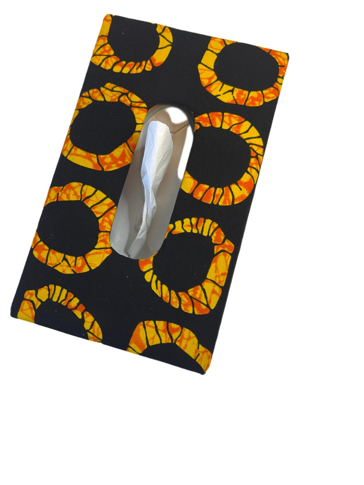 African Print Tissue Box