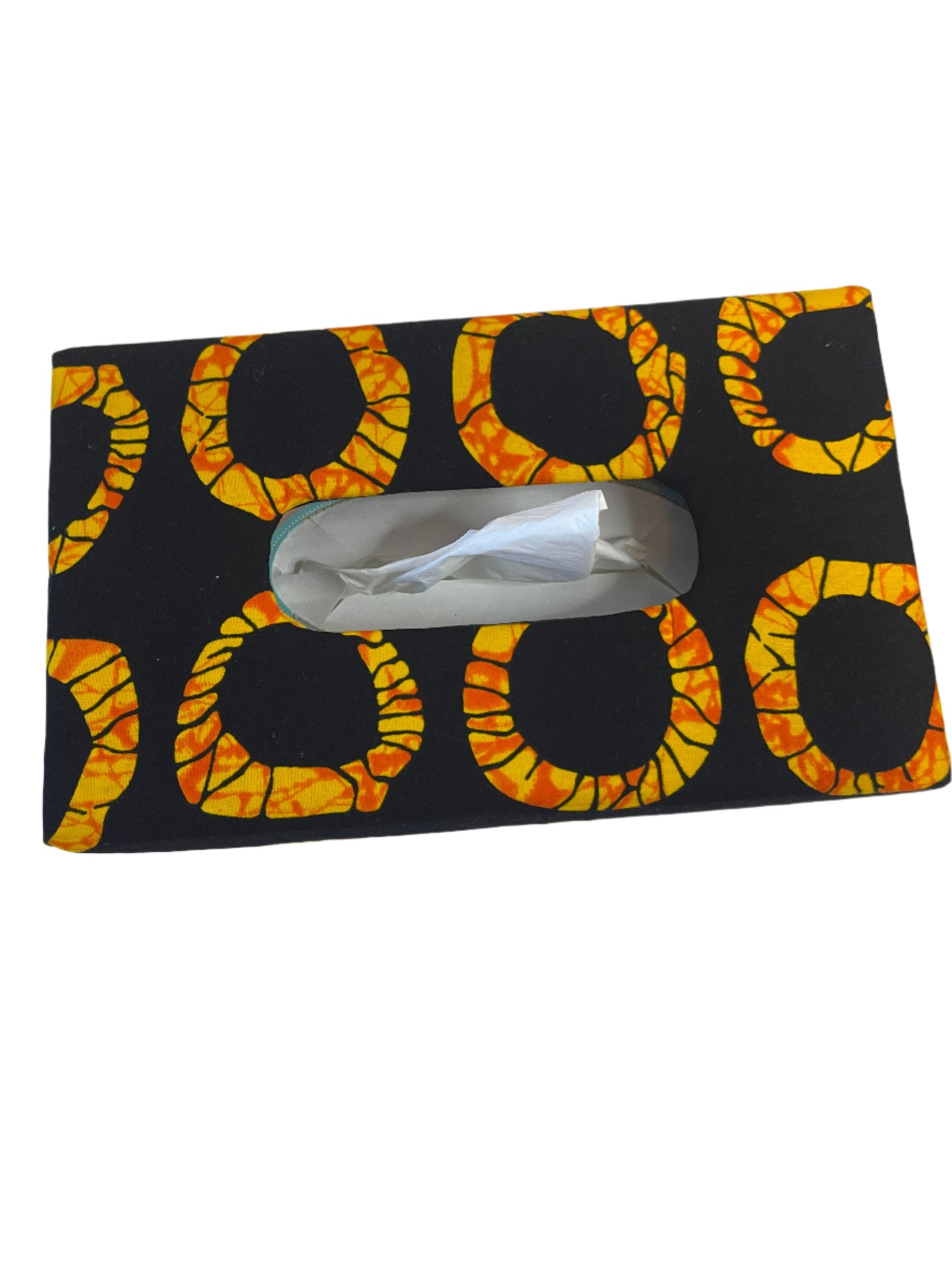 African Print Tissue Box