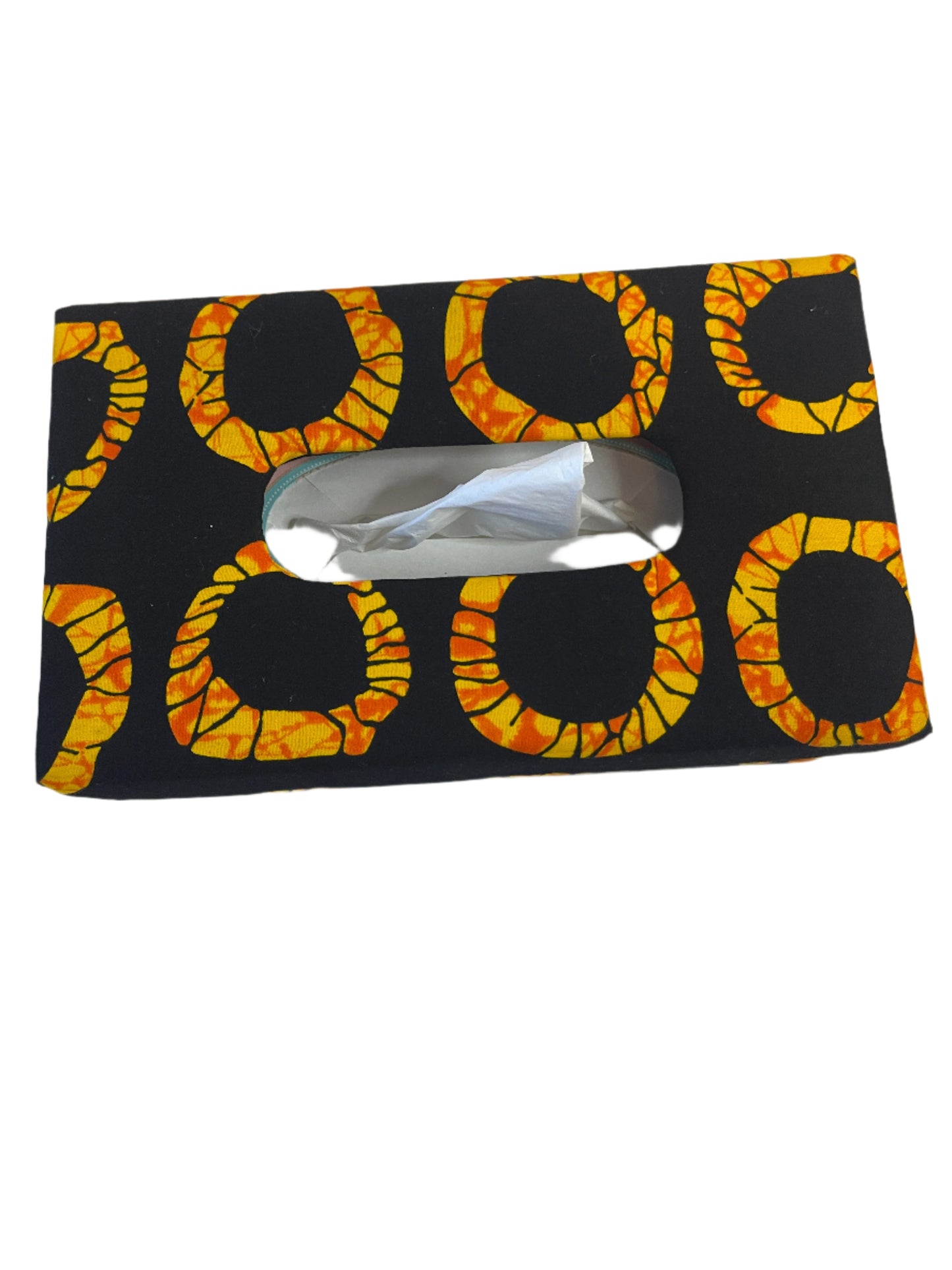 African Print Tissue Box