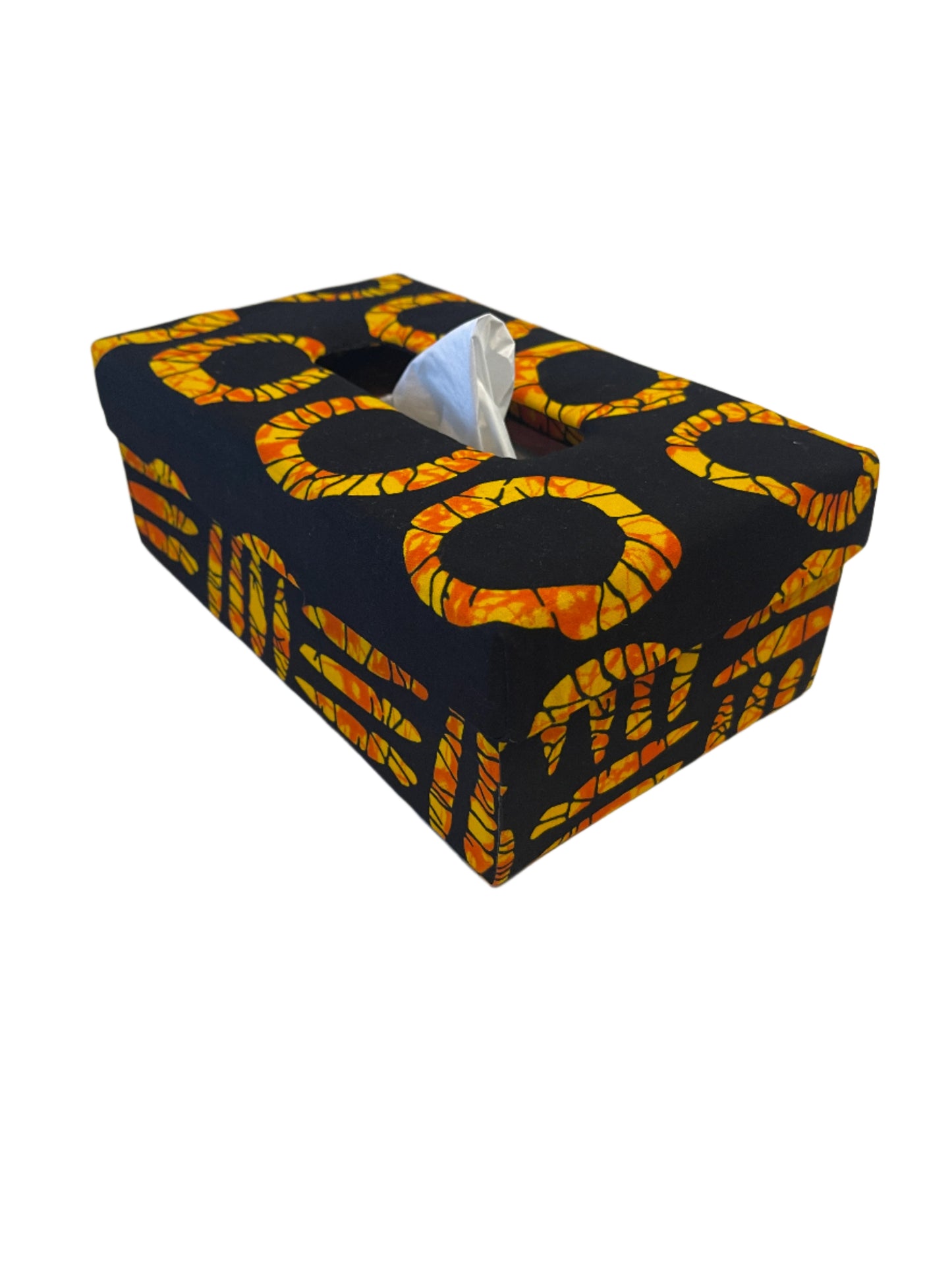 African Print Tissue Box