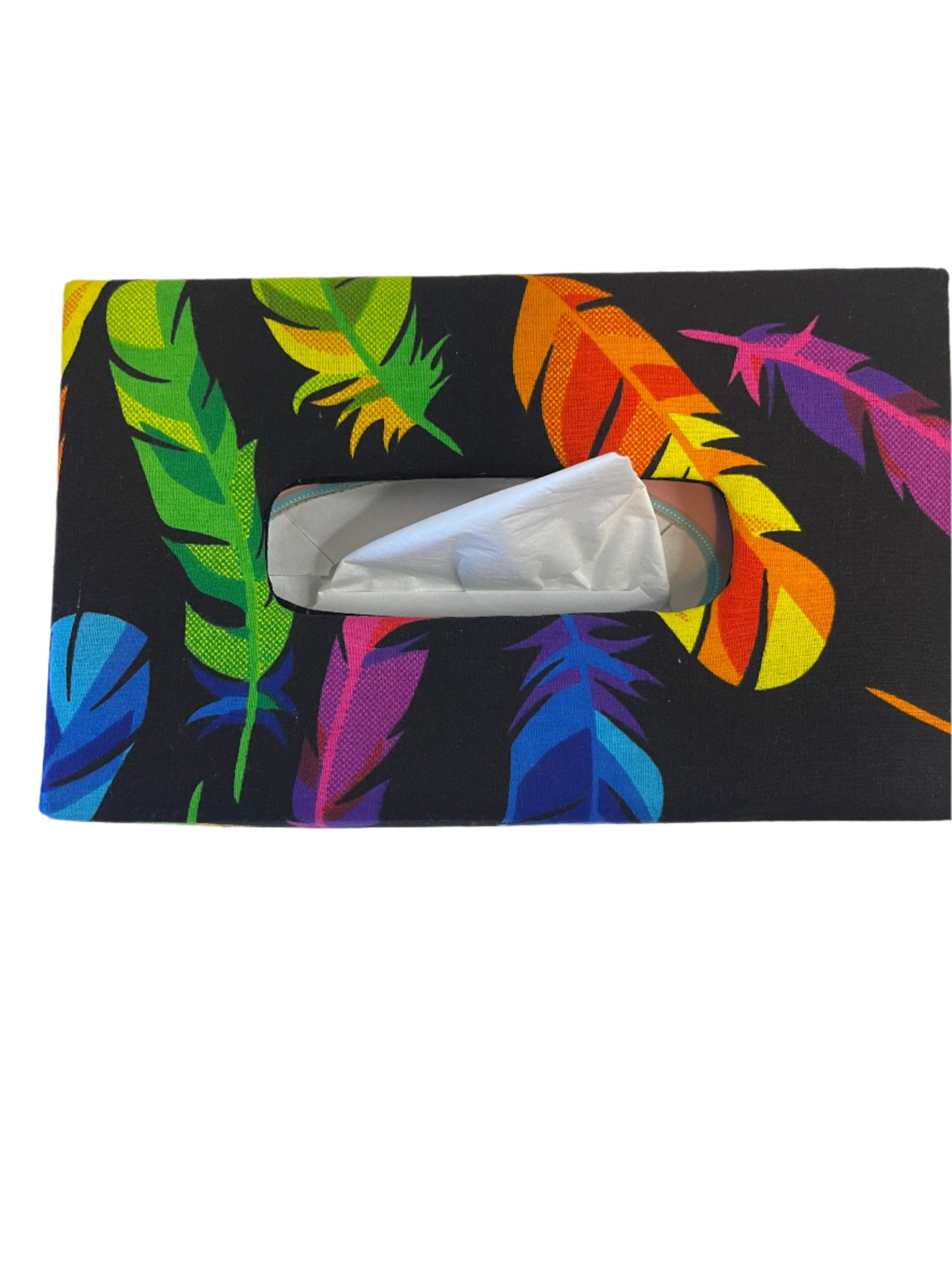 African Print Tissue Box