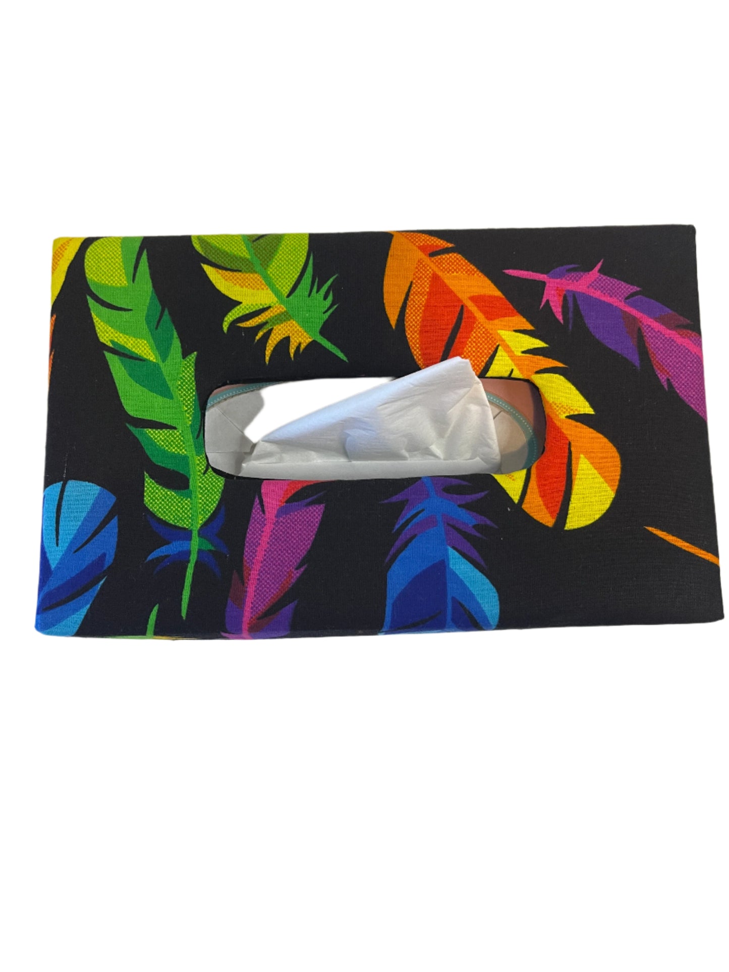 African Print Tissue Box