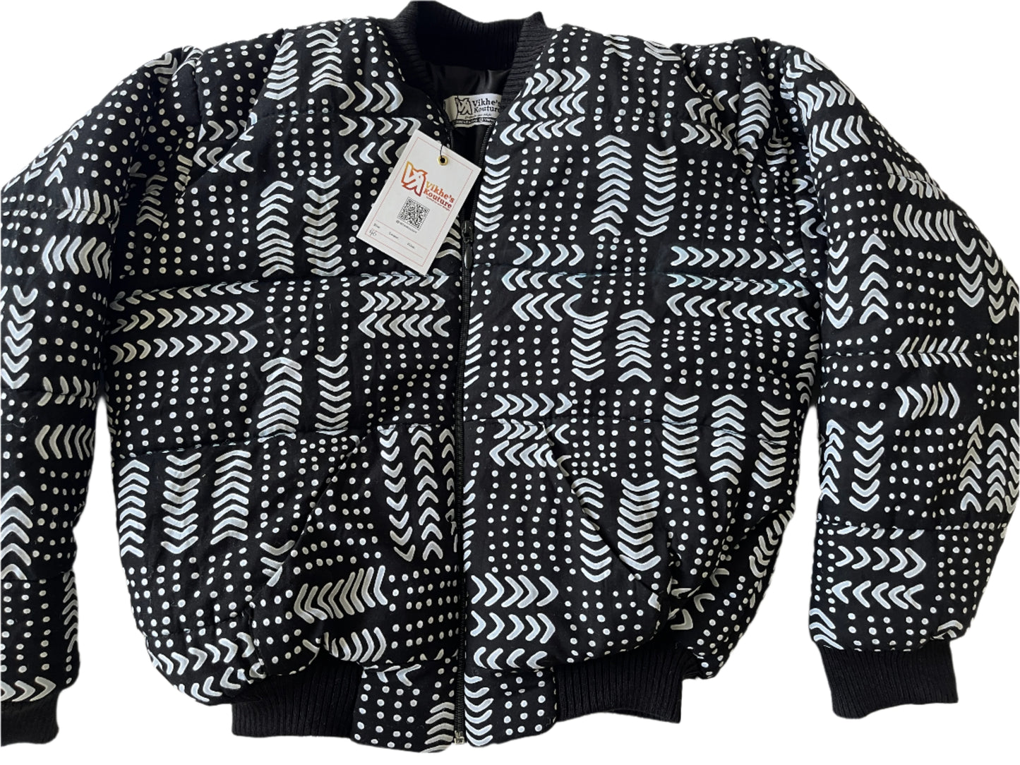 MONOCHROME MAZE BUMPER JACKET