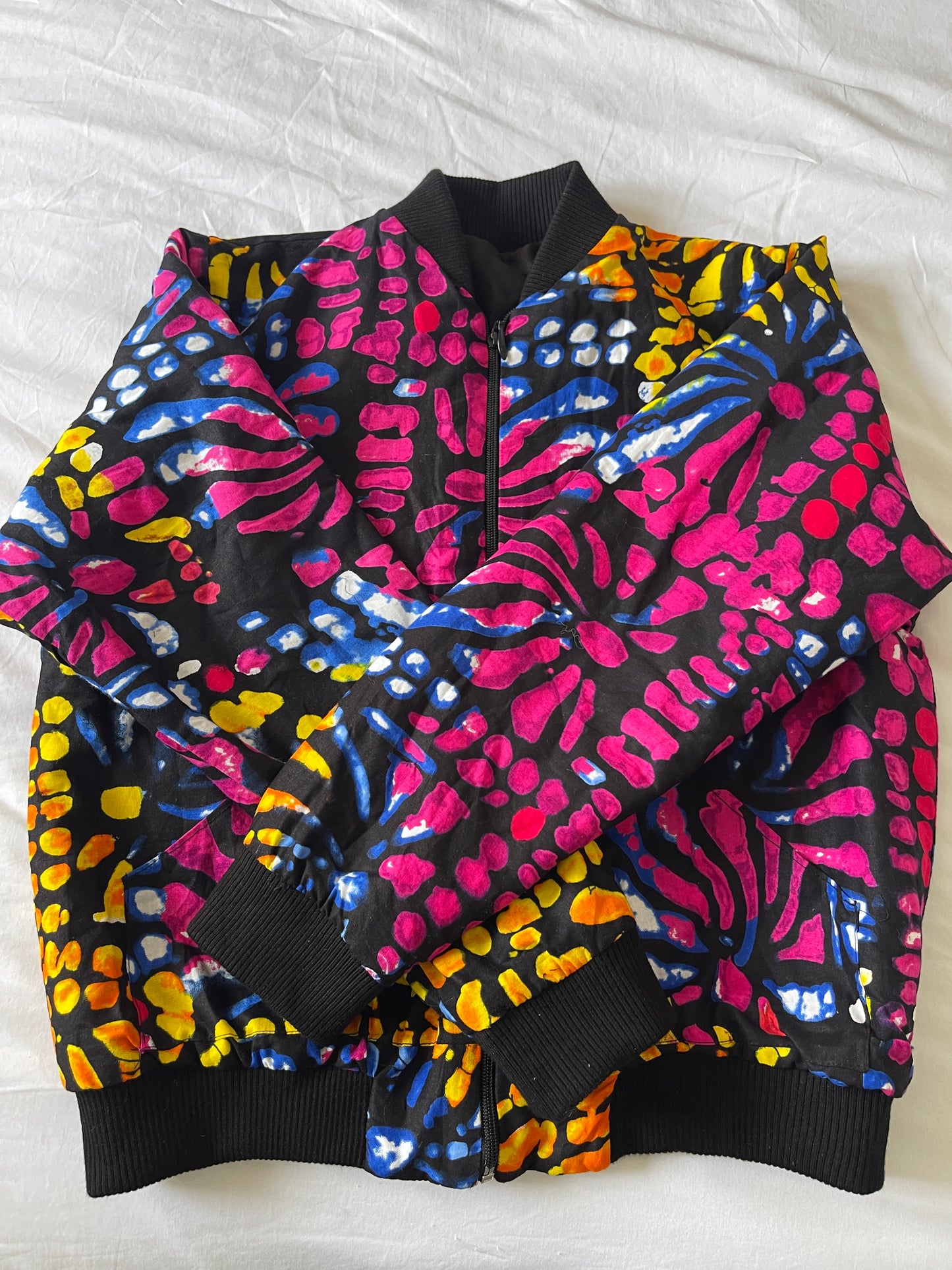 SUNSET BLOOM BUMPER JACKET