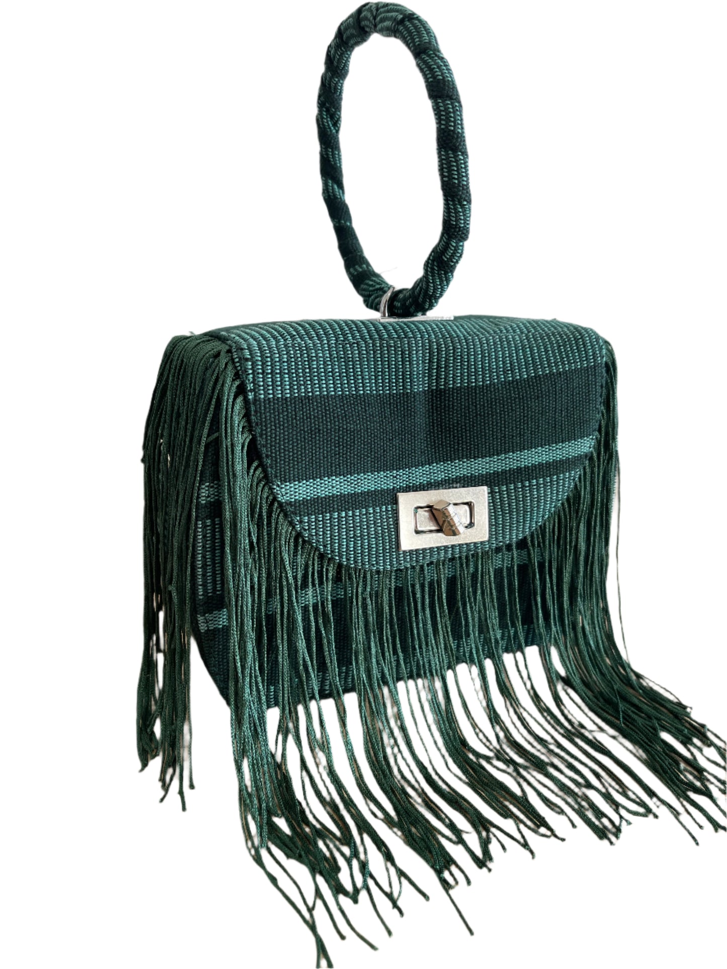 Green Fringe Bag