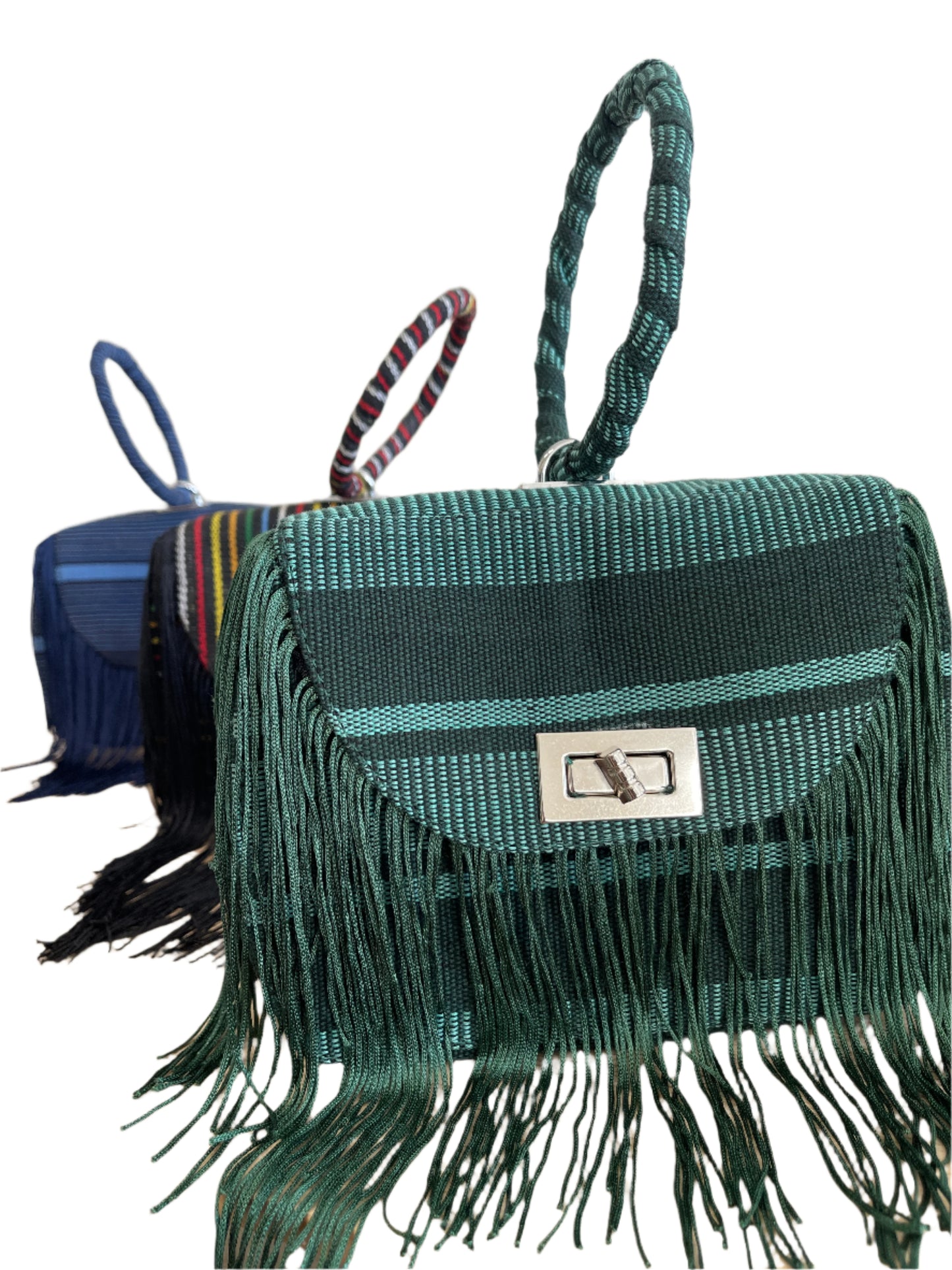 Green Fringe Bag