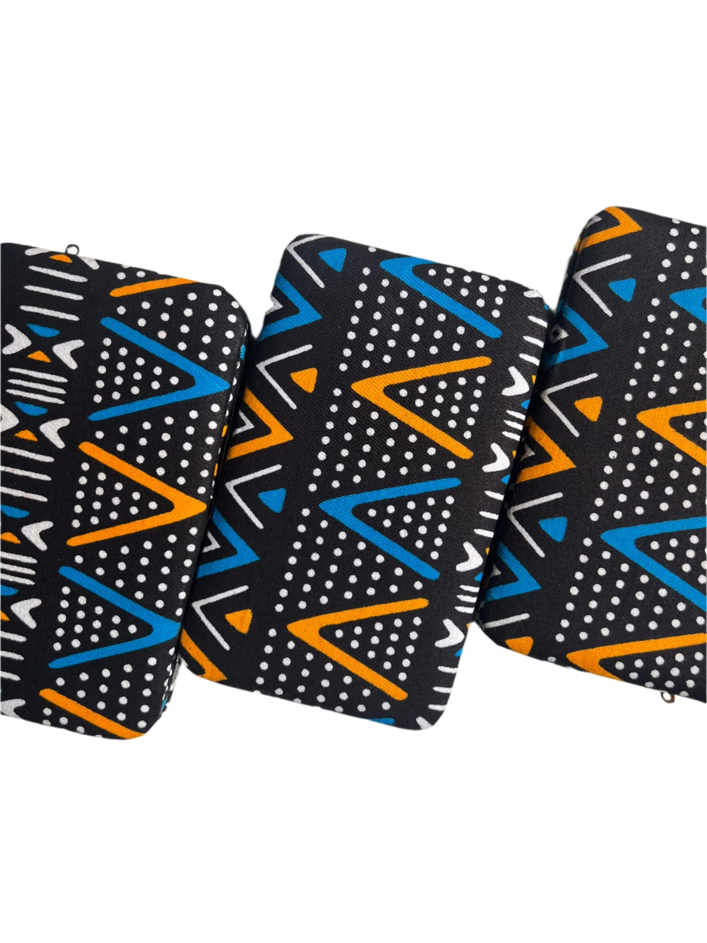 Black, Blue and white female wallet