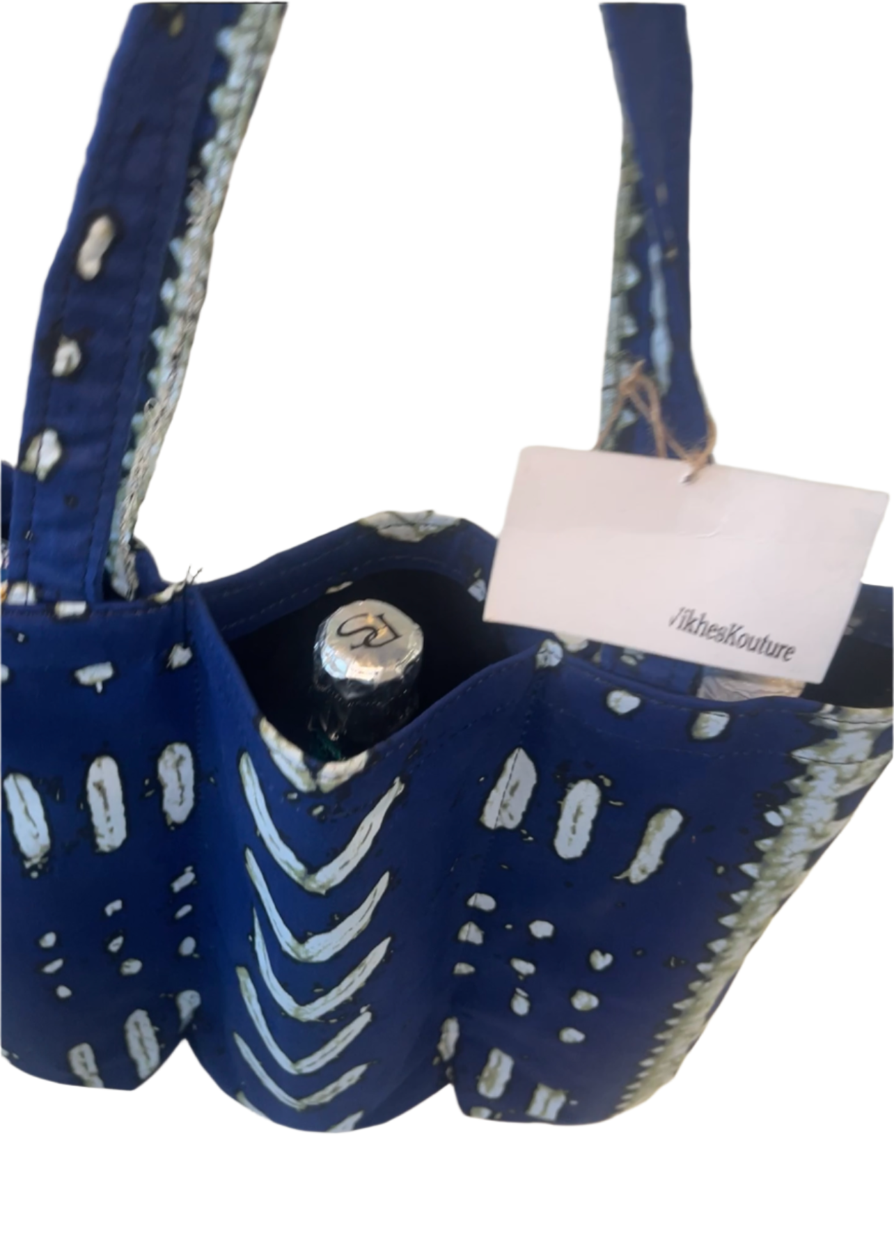 Blue Wine Bag for Three Bottles