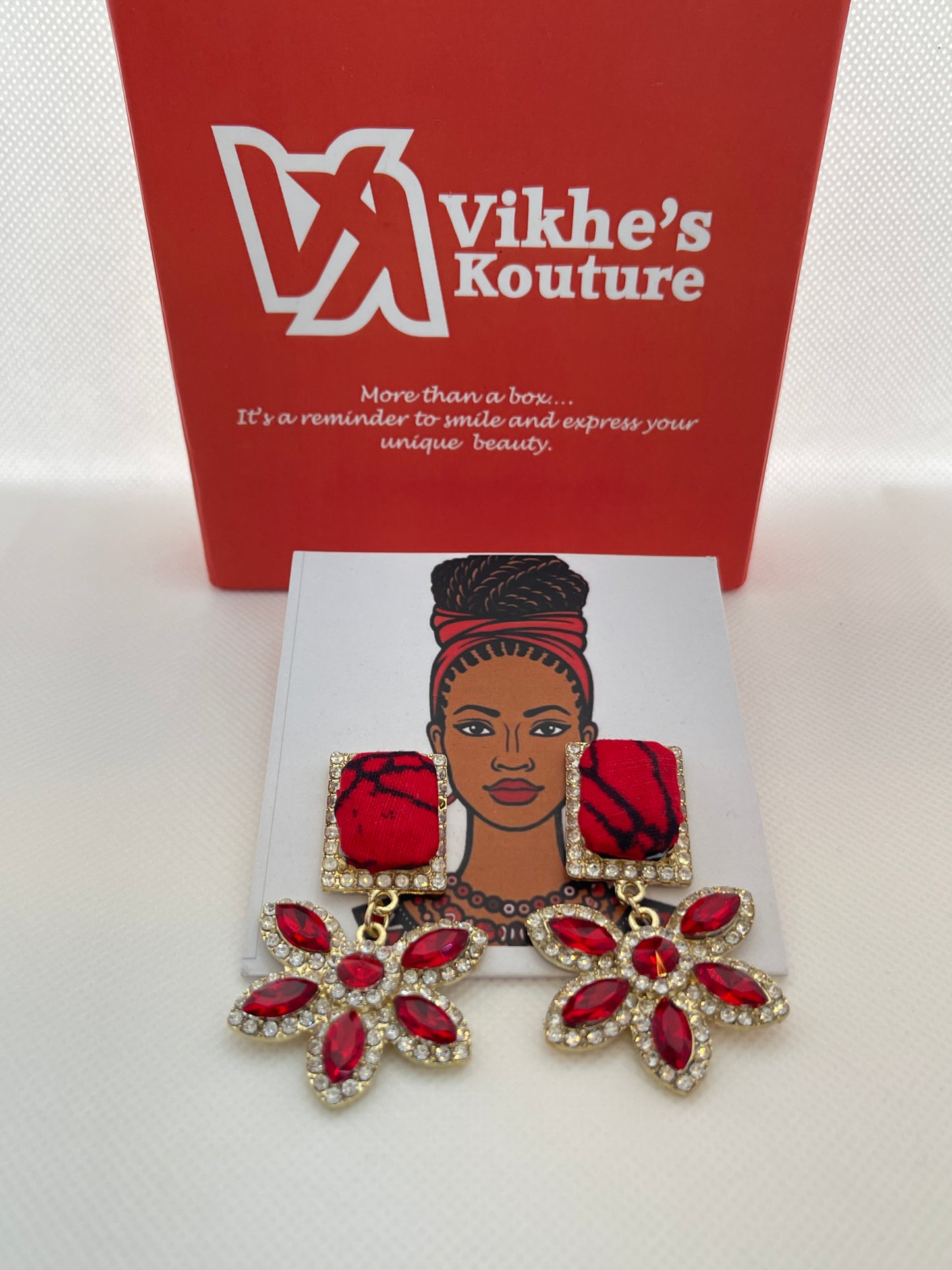 STAR Earring (red)